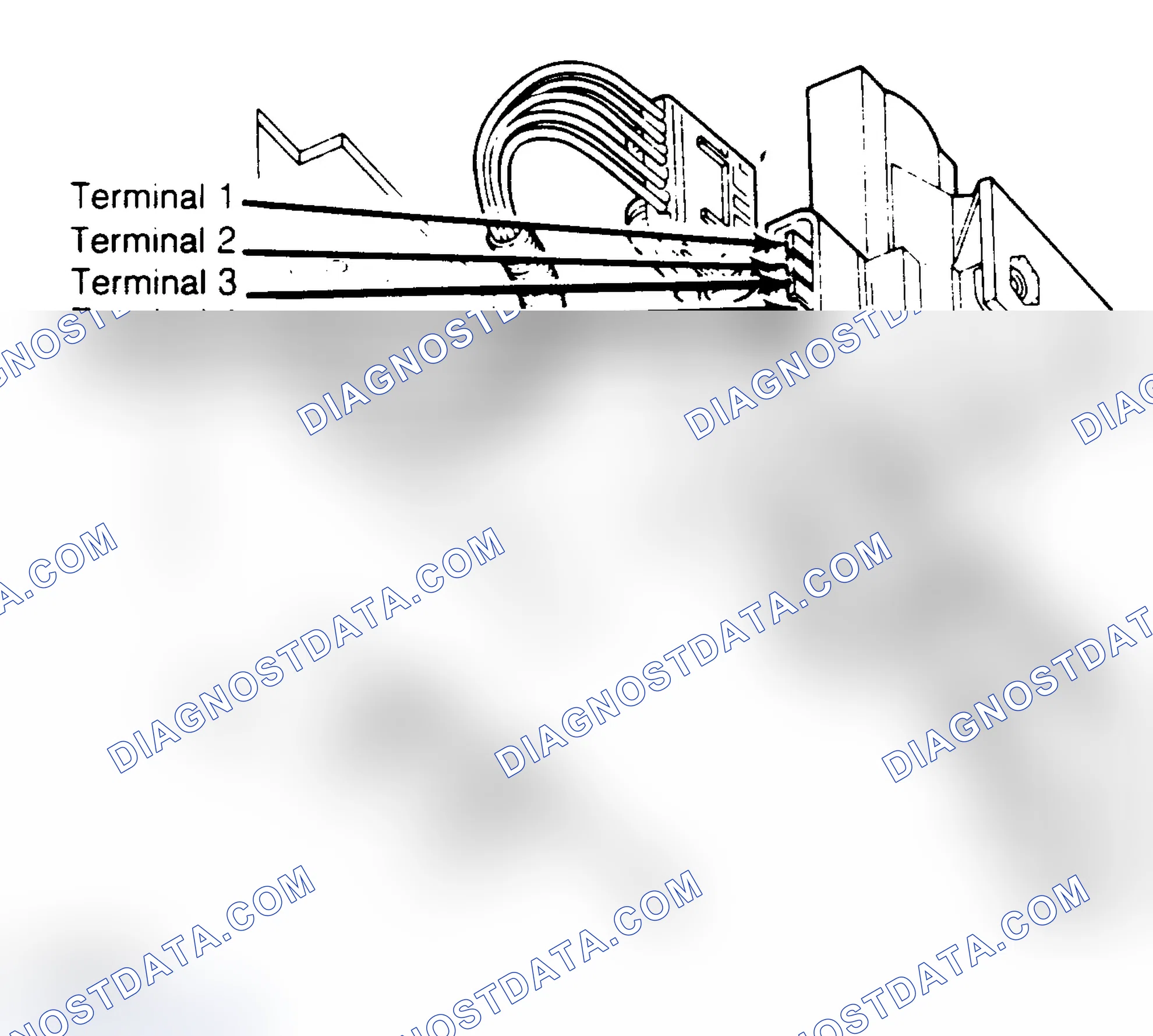 Scheme 50: Ford 6-Port Fuel Selector Valve Terminals are not numbered on valve.