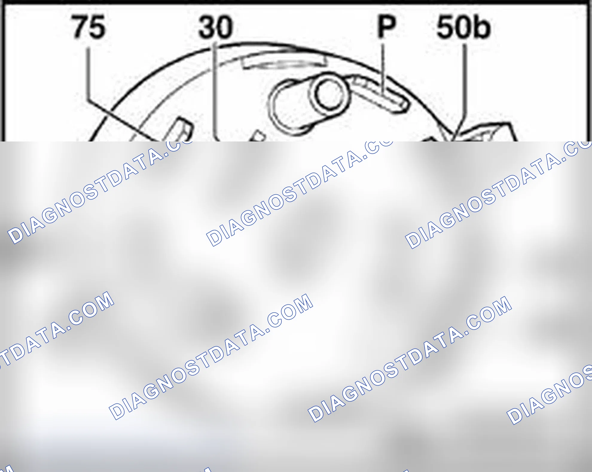 Scheme 298: Ignition/starter switch, multi-pin connector assignments