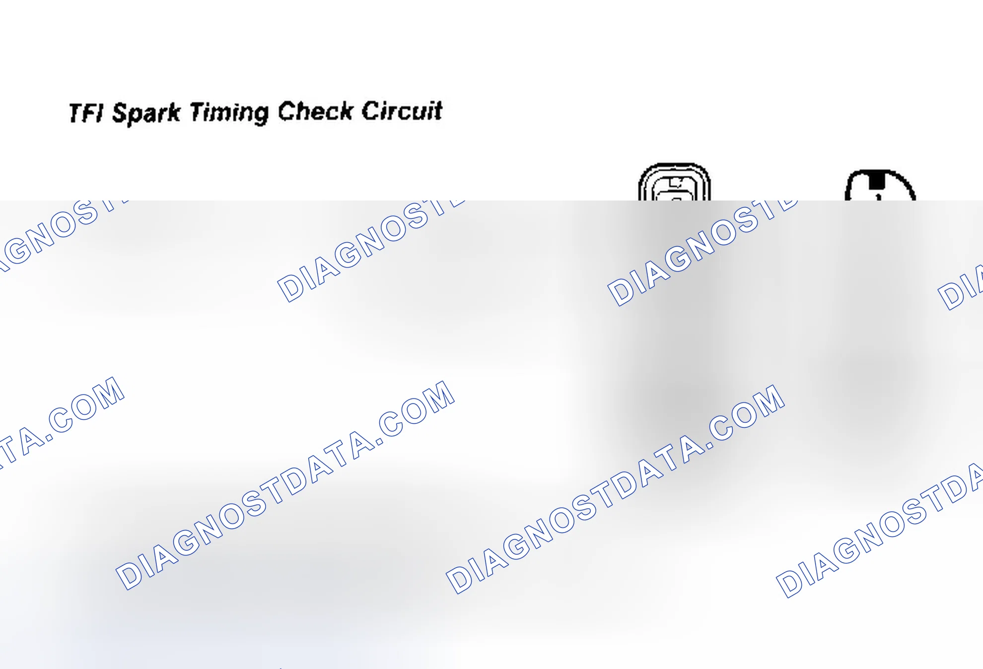 Scheme 104: TFI Spark Timing Check Circuit