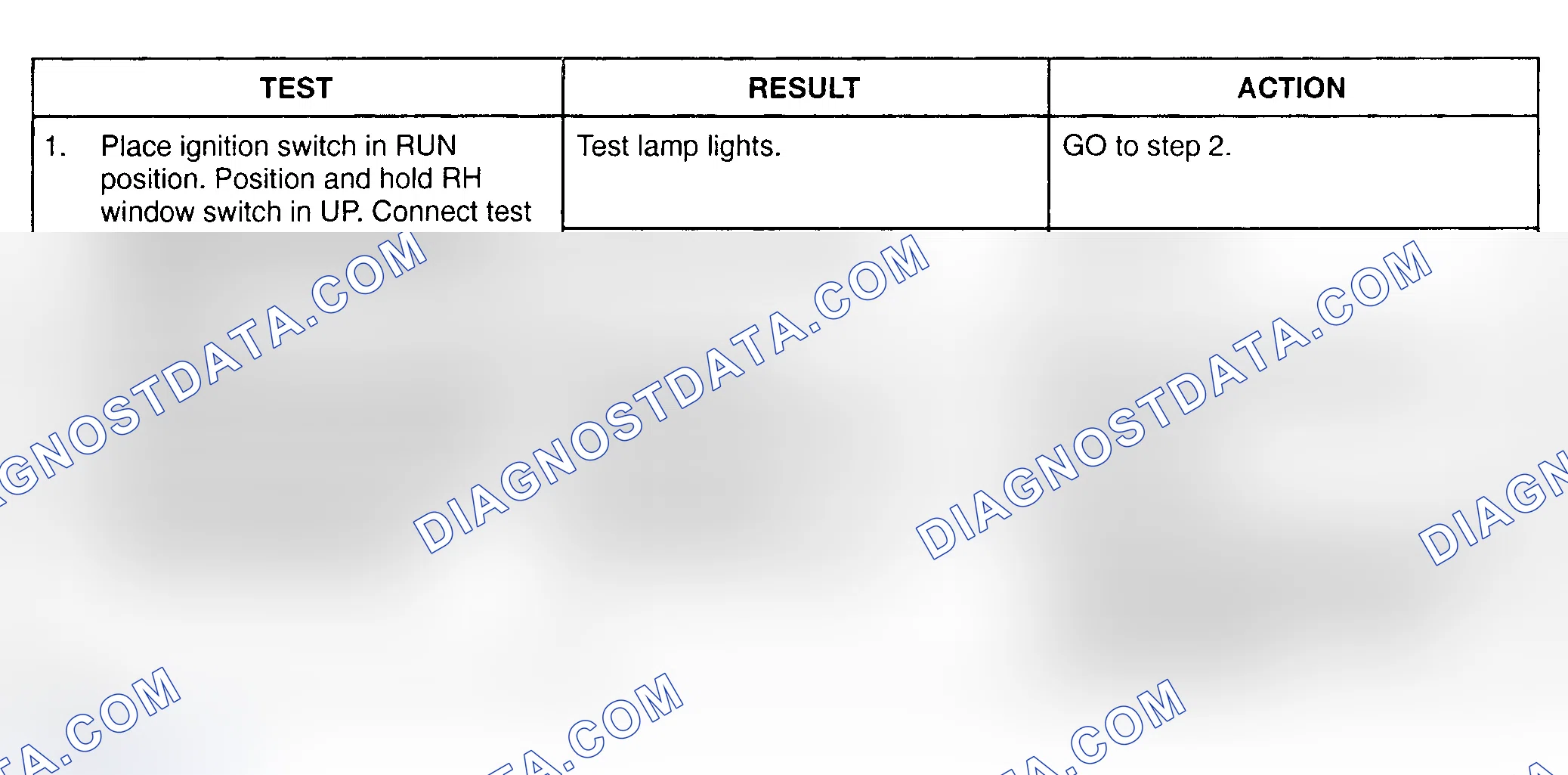 Scheme 9: TEST D: RIGHT POWER WINDOW DOES NOT OPERATE FROM EITHER SWITCH