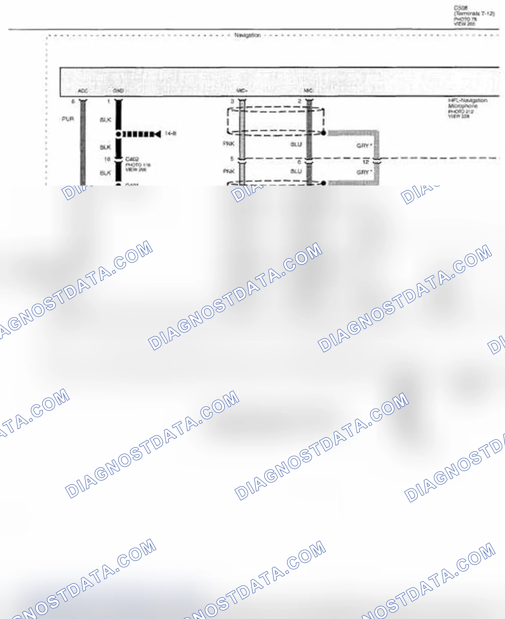 Scheme 456: HFL System (HandsFreeLink) Circuit Diagram (Page 152-2)
