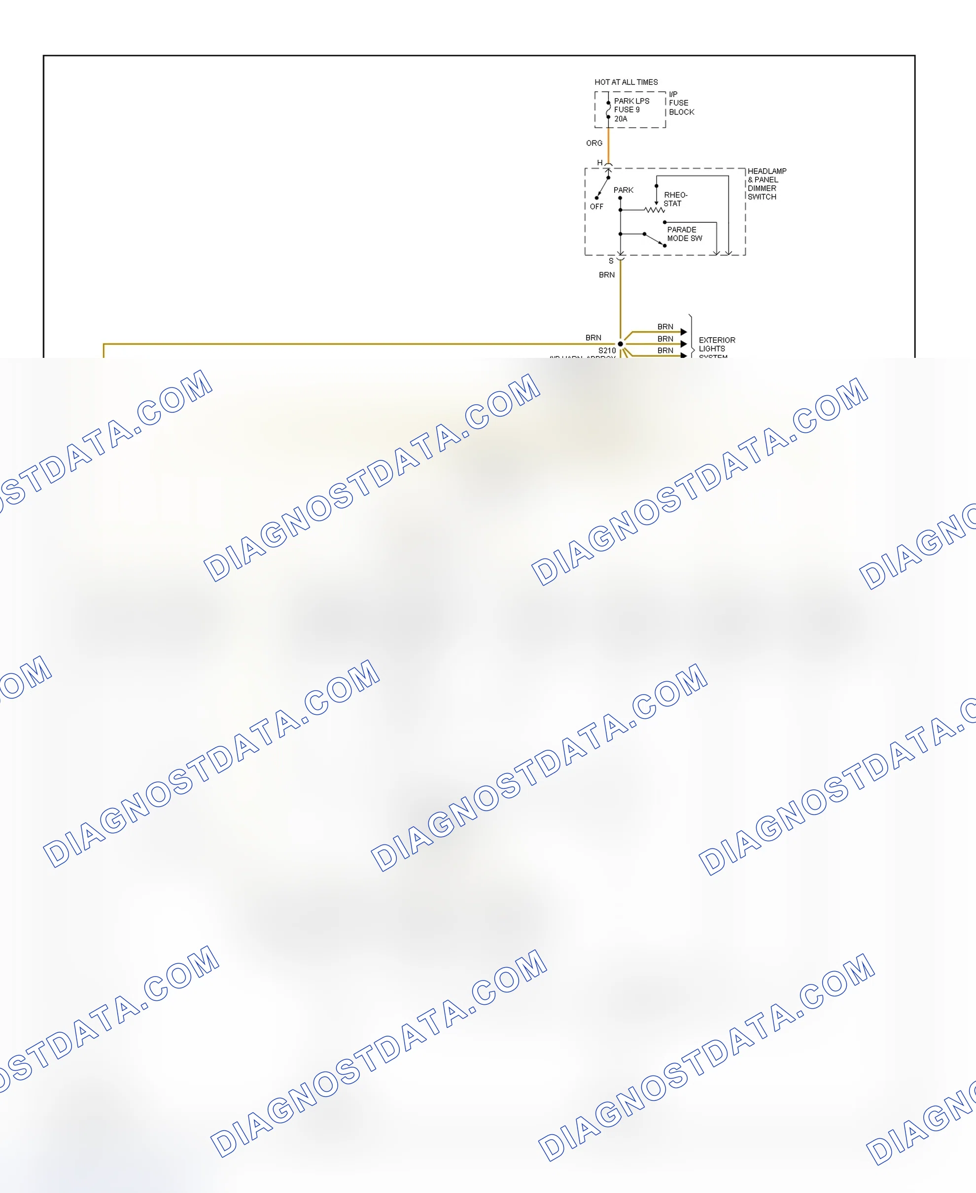 Scheme 17: Illumination/Interior Lights Wiring Diagram ("C" & "K" Pickup, Suburban, Tahoe & Yukon - 3 Of 4)