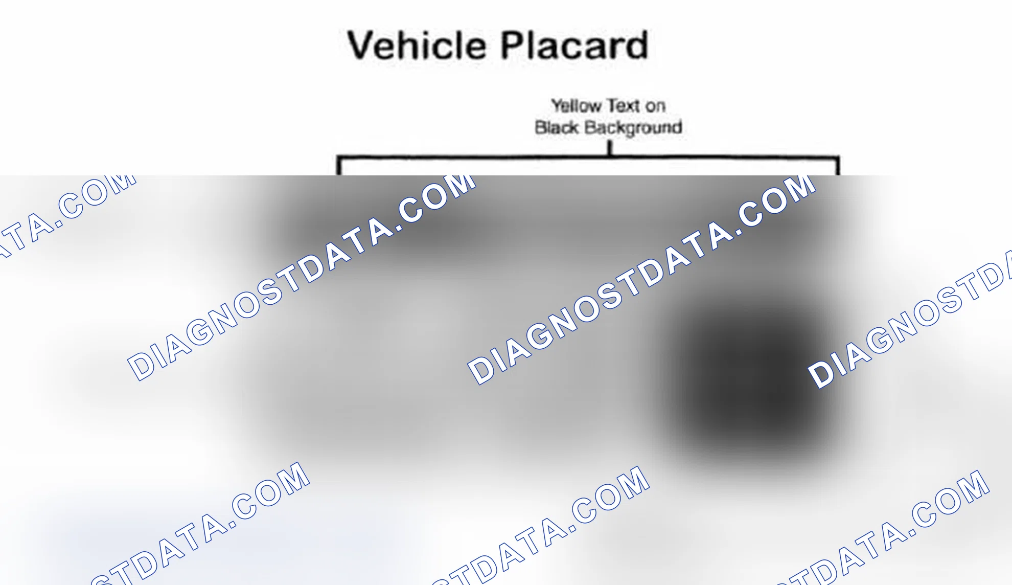 Scheme 28: Vehicle Tire Placard - Typical