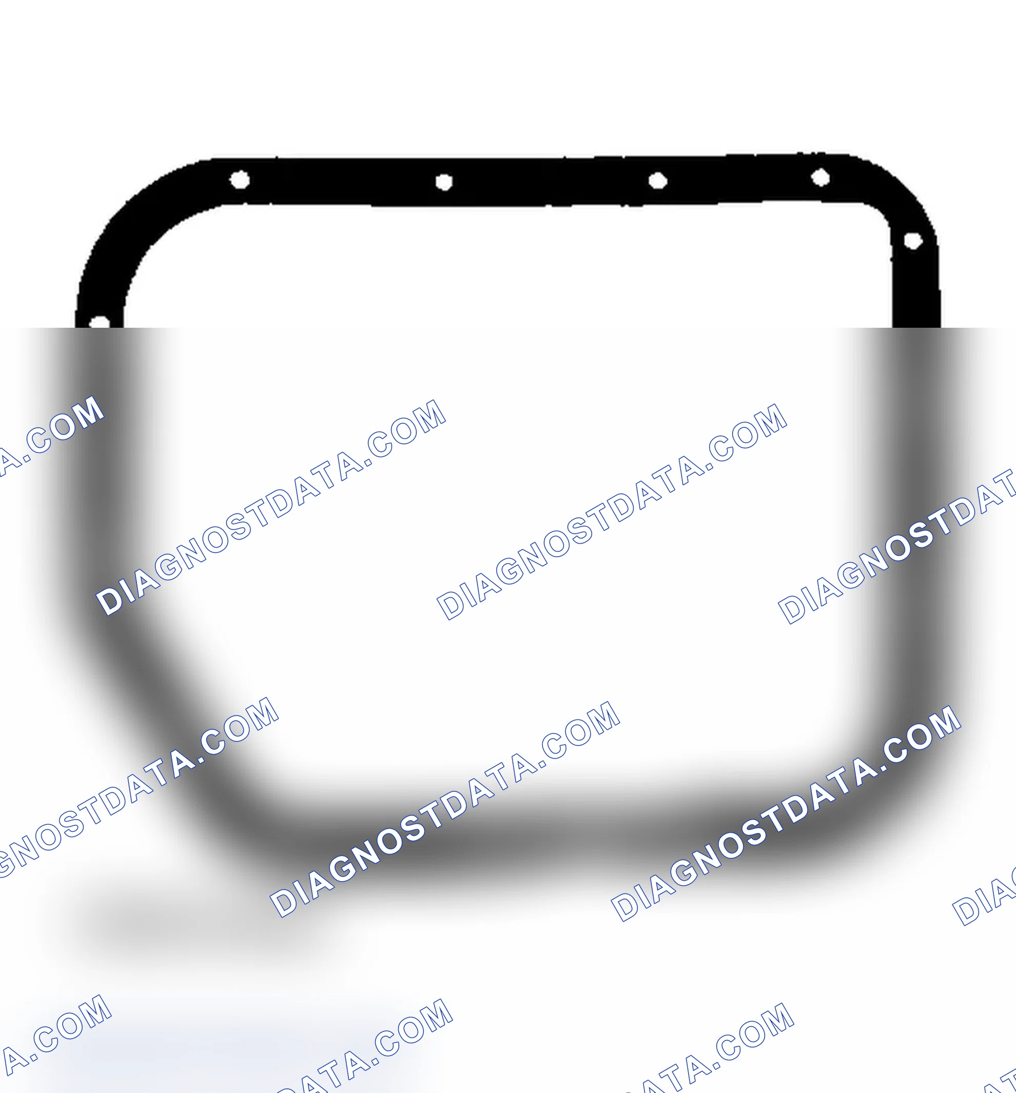Scheme 166: Identifying Oil Pan Gasket (42RE & 44RE)