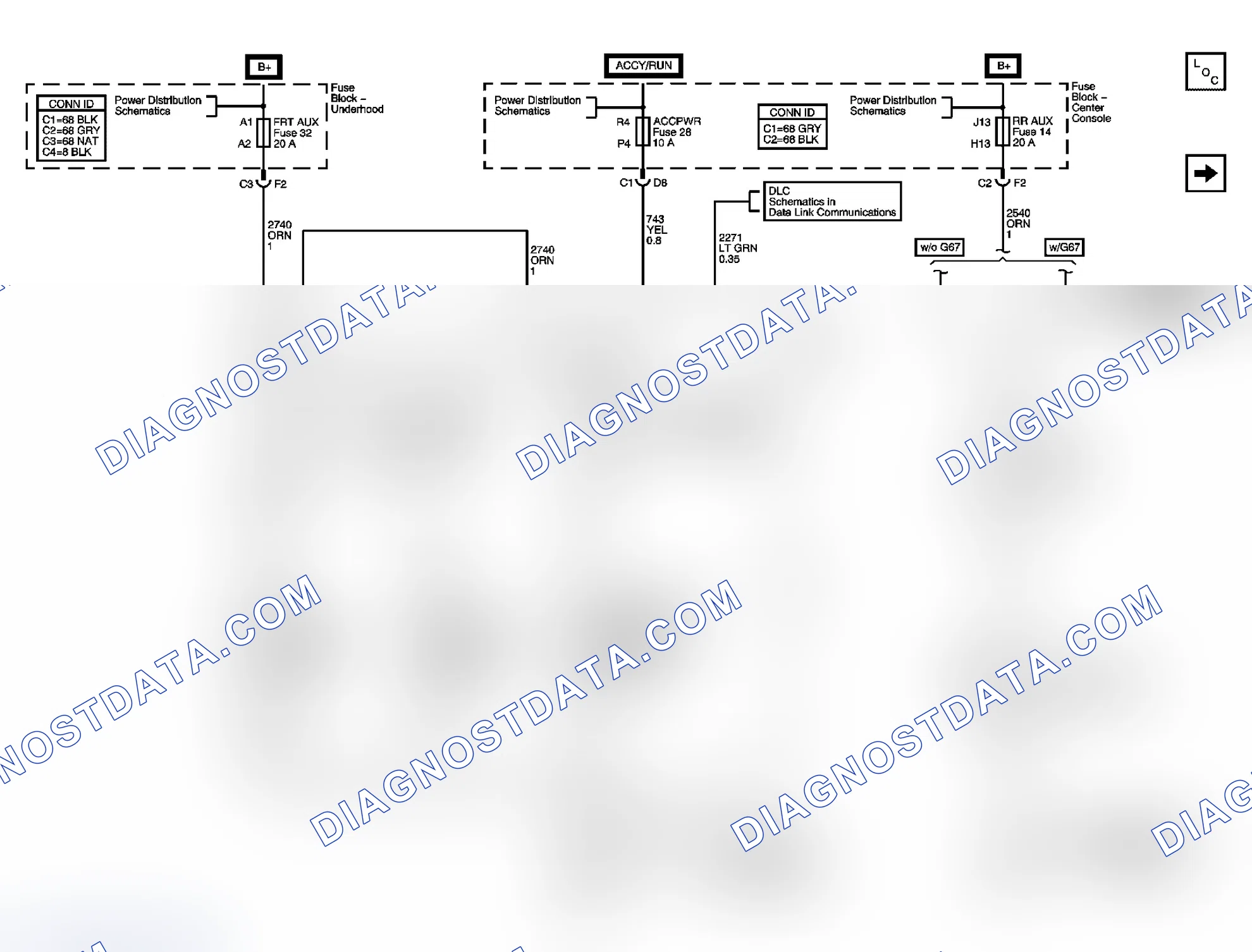 Scheme 89: Cigar Lighter/Auxiliary Outlets Schematics