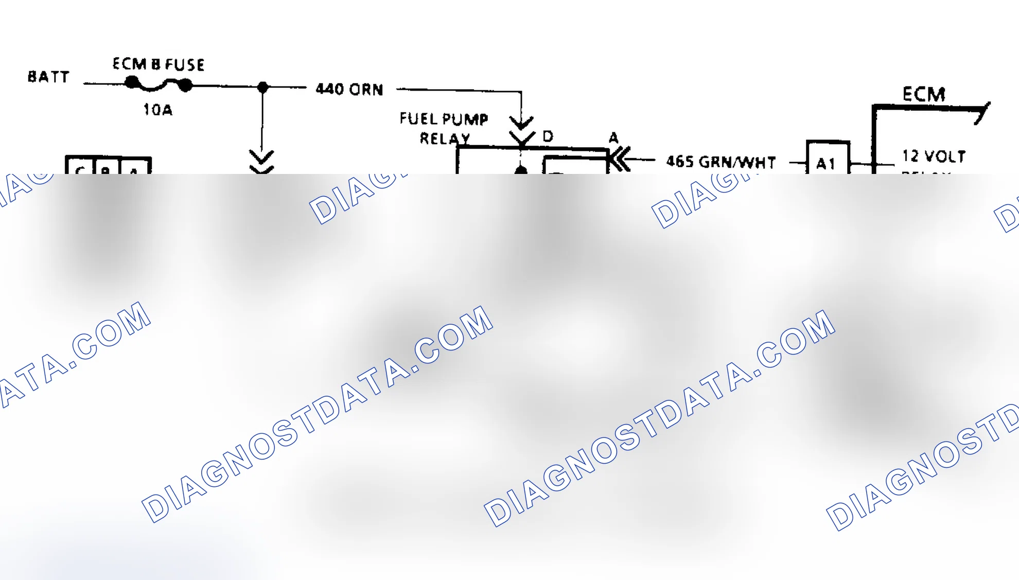 Scheme 77: Code 54: Fuel Pump Circuit/Circuit Diagram ("S", "T" & "M" Series)