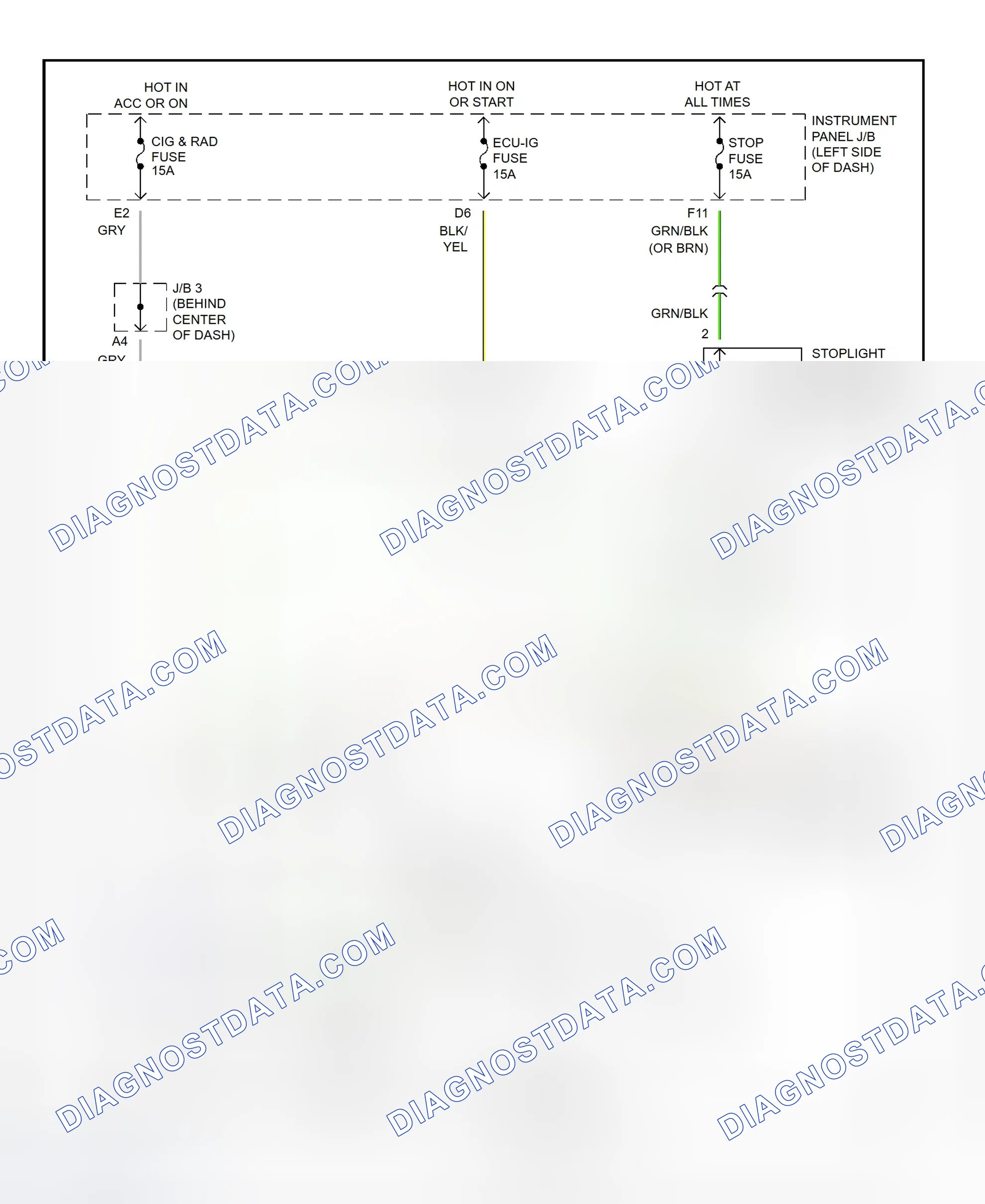 Scheme 12: Shift Interlock System Wiring Diagram (1995-96 Celica)