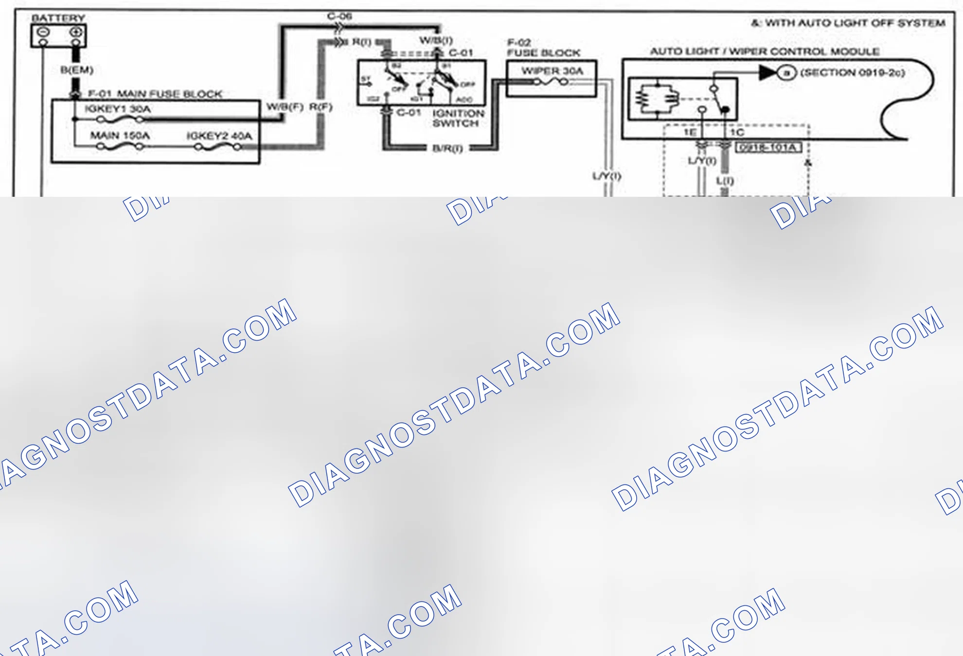 Scheme 276: Windshield Wiper And Washer (With Auto Wiper System) System Wiring Diagram - 0919-2a (1 Of 2)