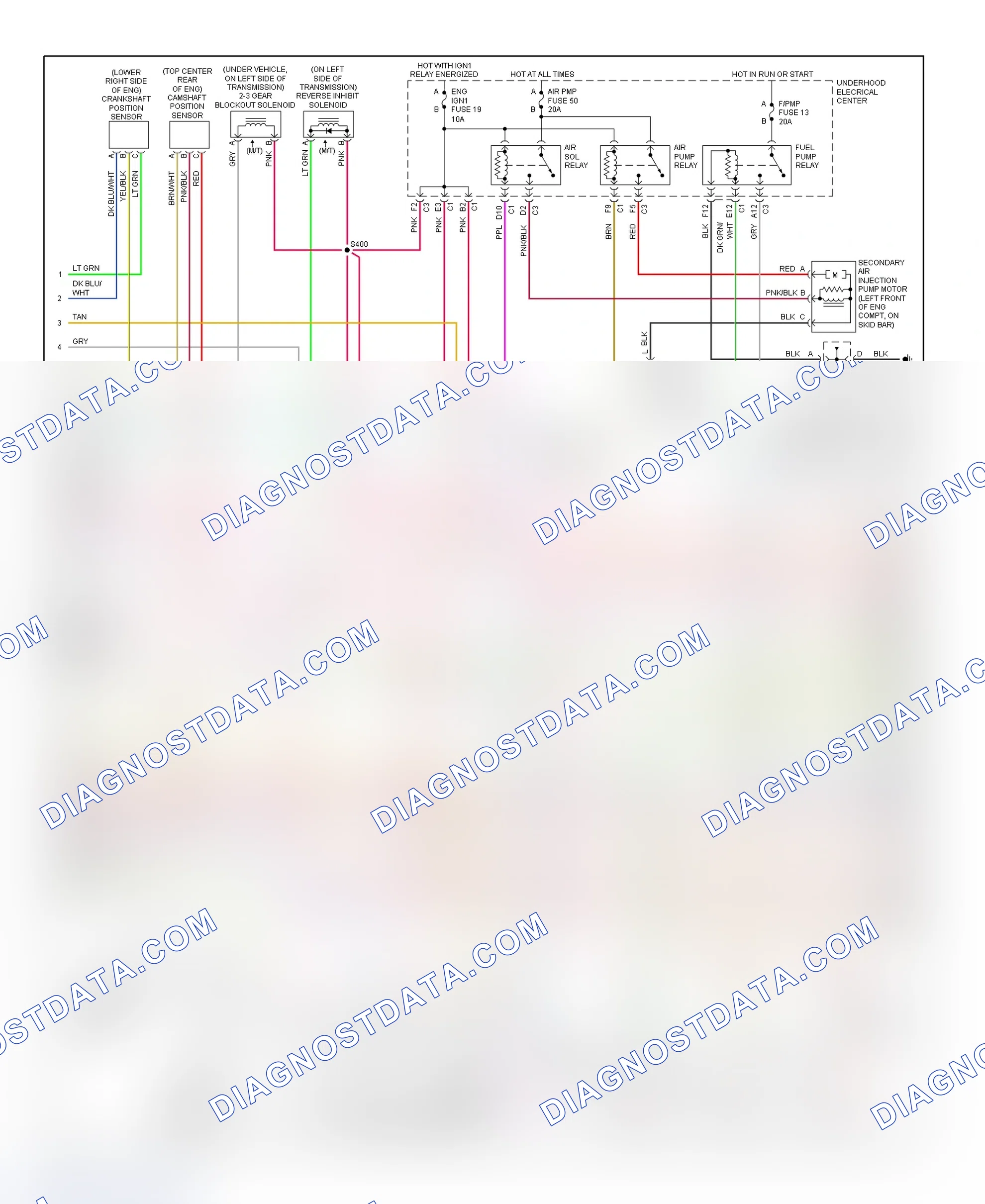 Scheme 65: PCM Wiring Diagram (Corvette - 5.7L - 2 Of 4)