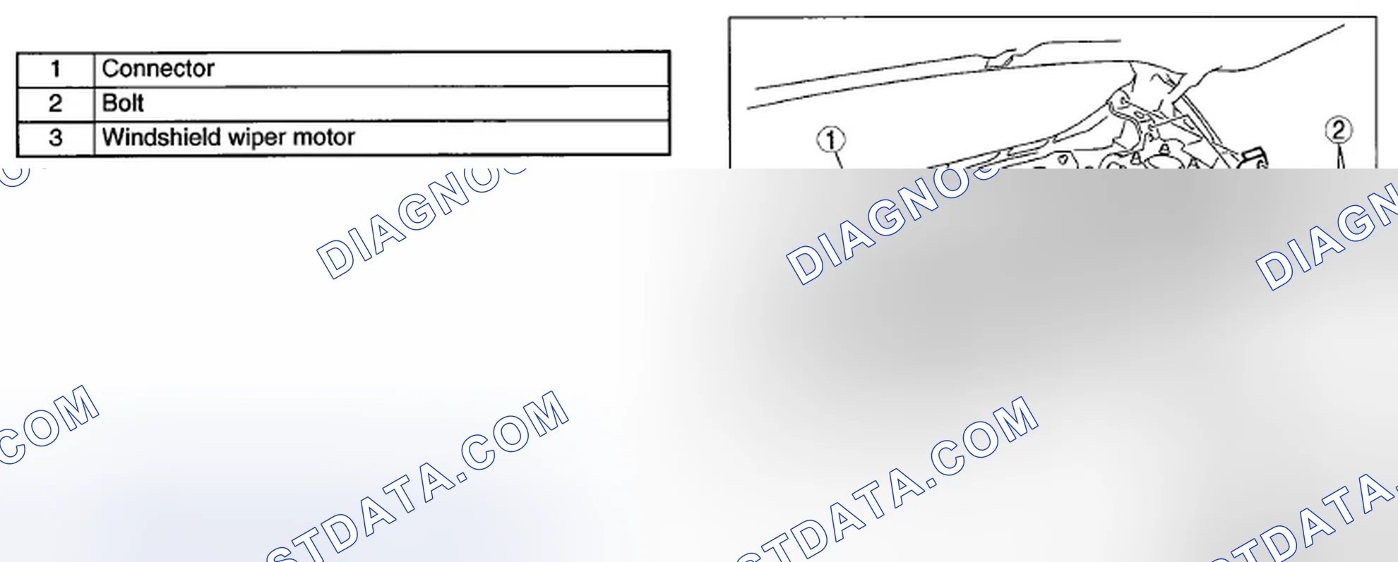Scheme 6: WINDSHIELD WIPER MOTOR REMOVAL/INSTALLATION