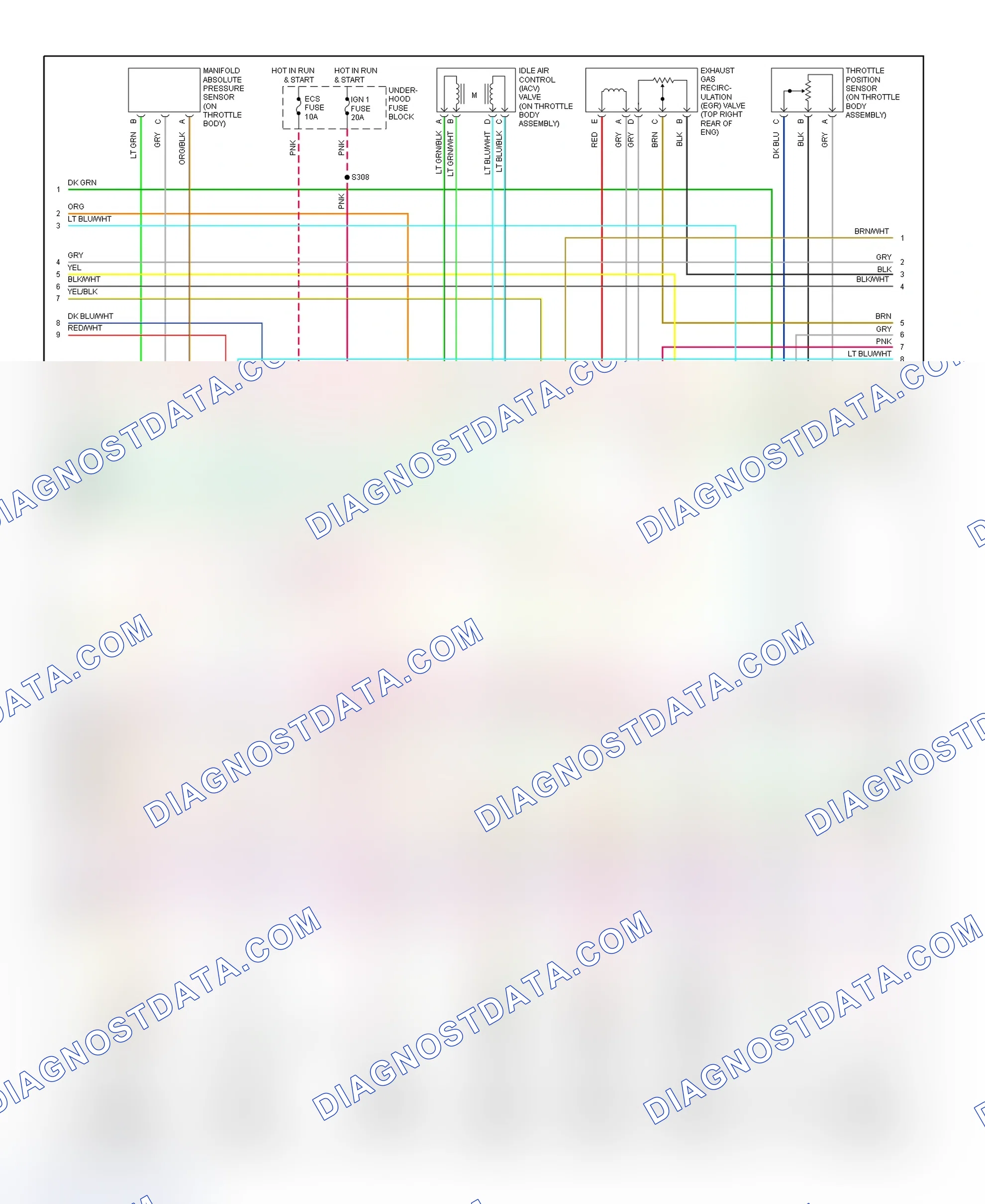 Scheme 80: PCM Wiring Diagram (Eldorado - 4.6L - 2 Of 4)