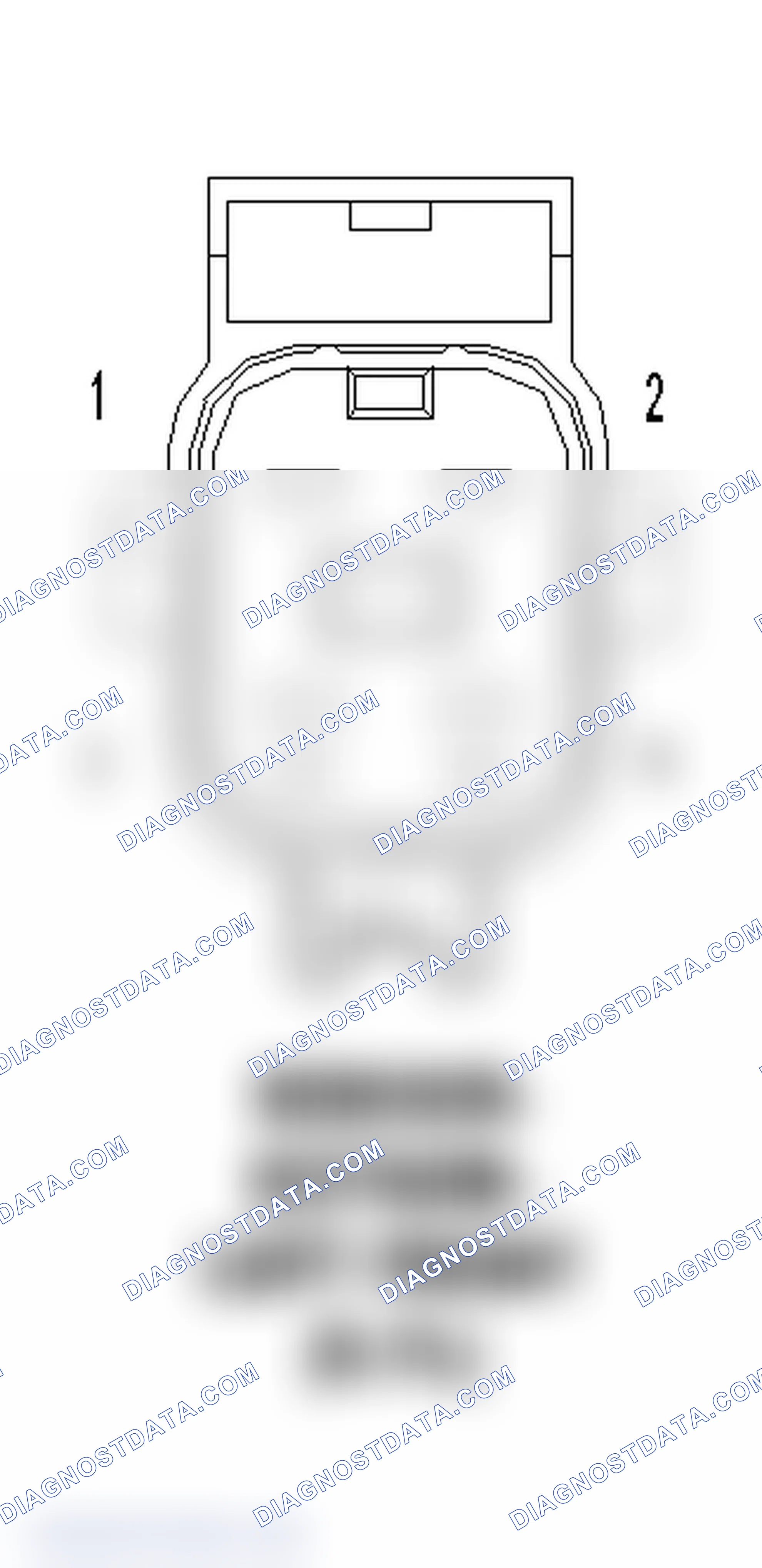 Scheme 55: Left Front Oxygen Sensor (3.7L) Connector End View