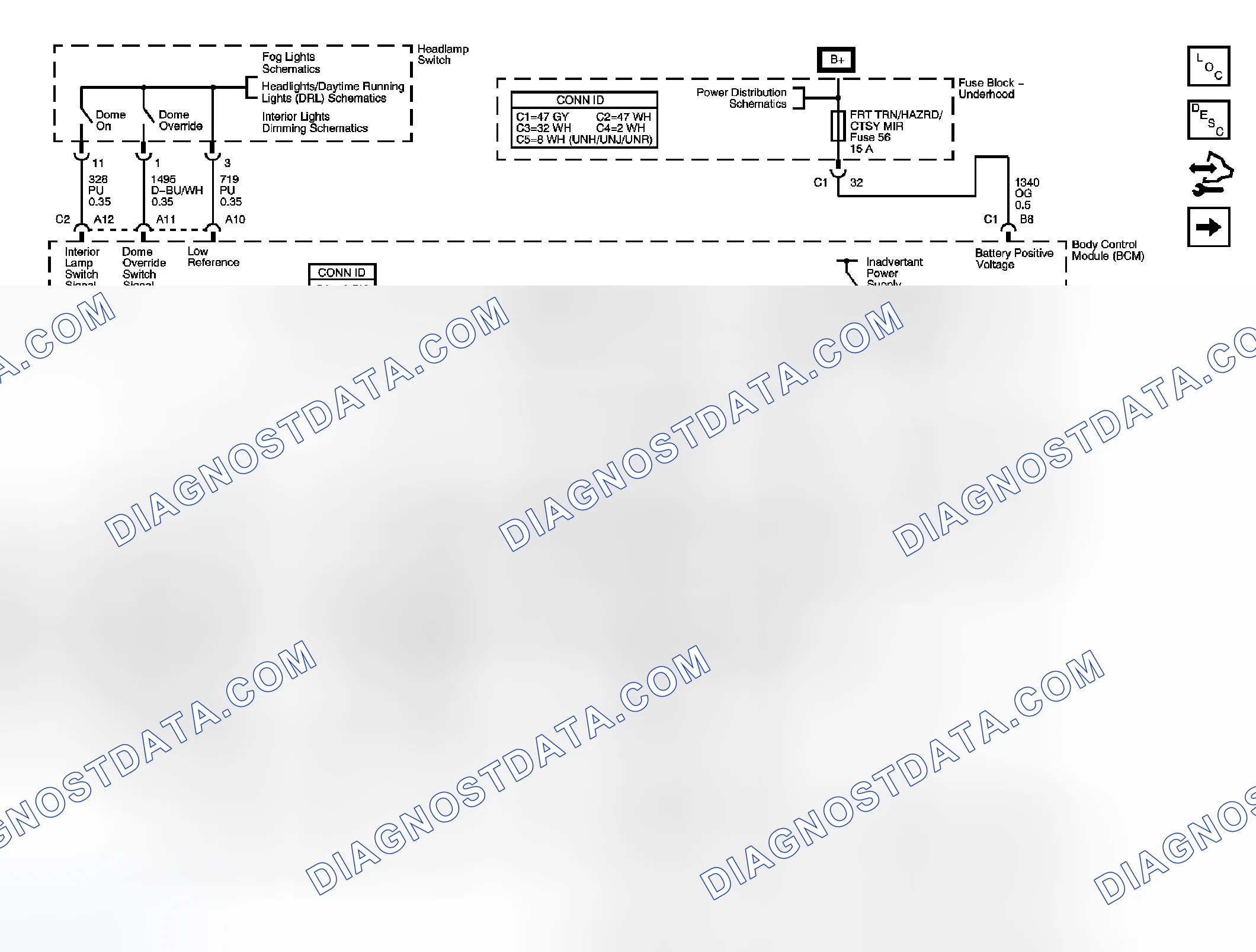 Scheme 18: Interior Lights Schematics