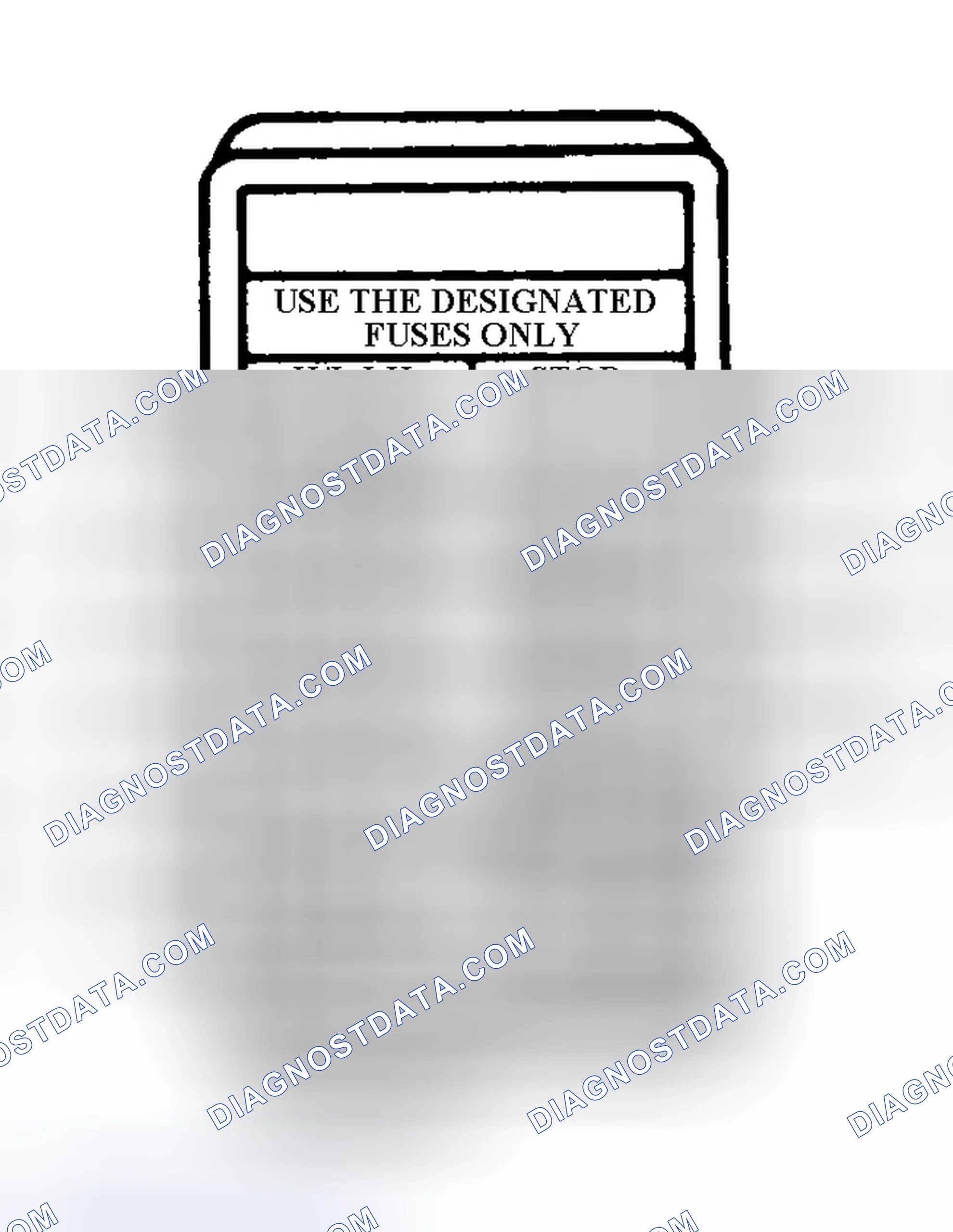Scheme 8: FUSE PANEL IDENTIFICATION (1989-94 METRO)