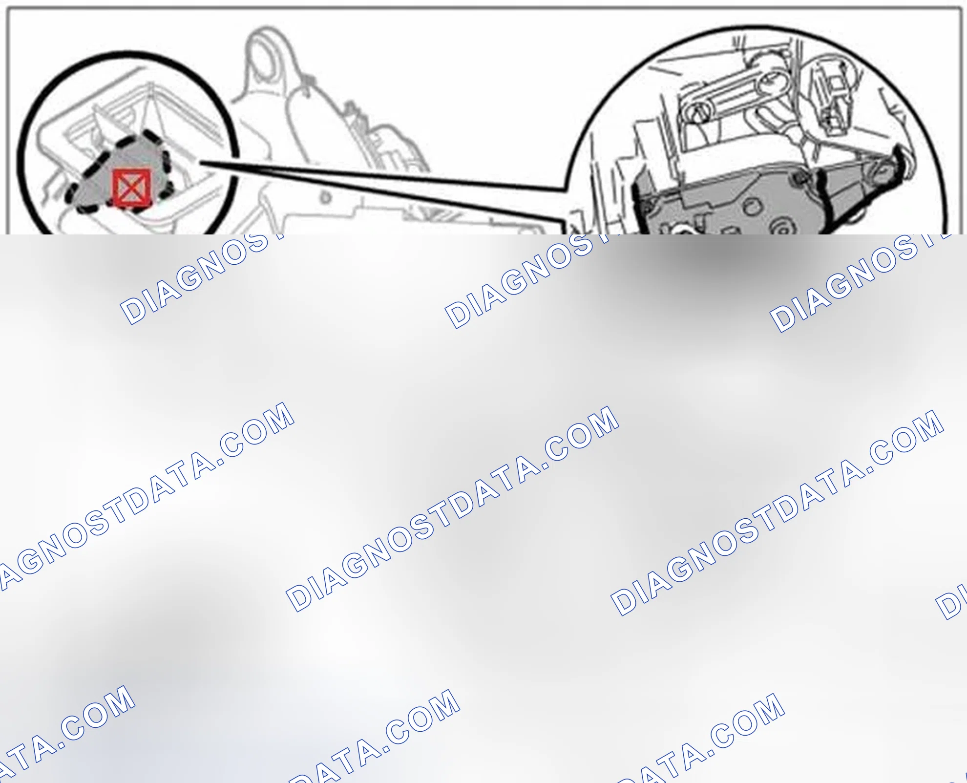 Scheme 72: Removing fresh/recirc. air servo motor