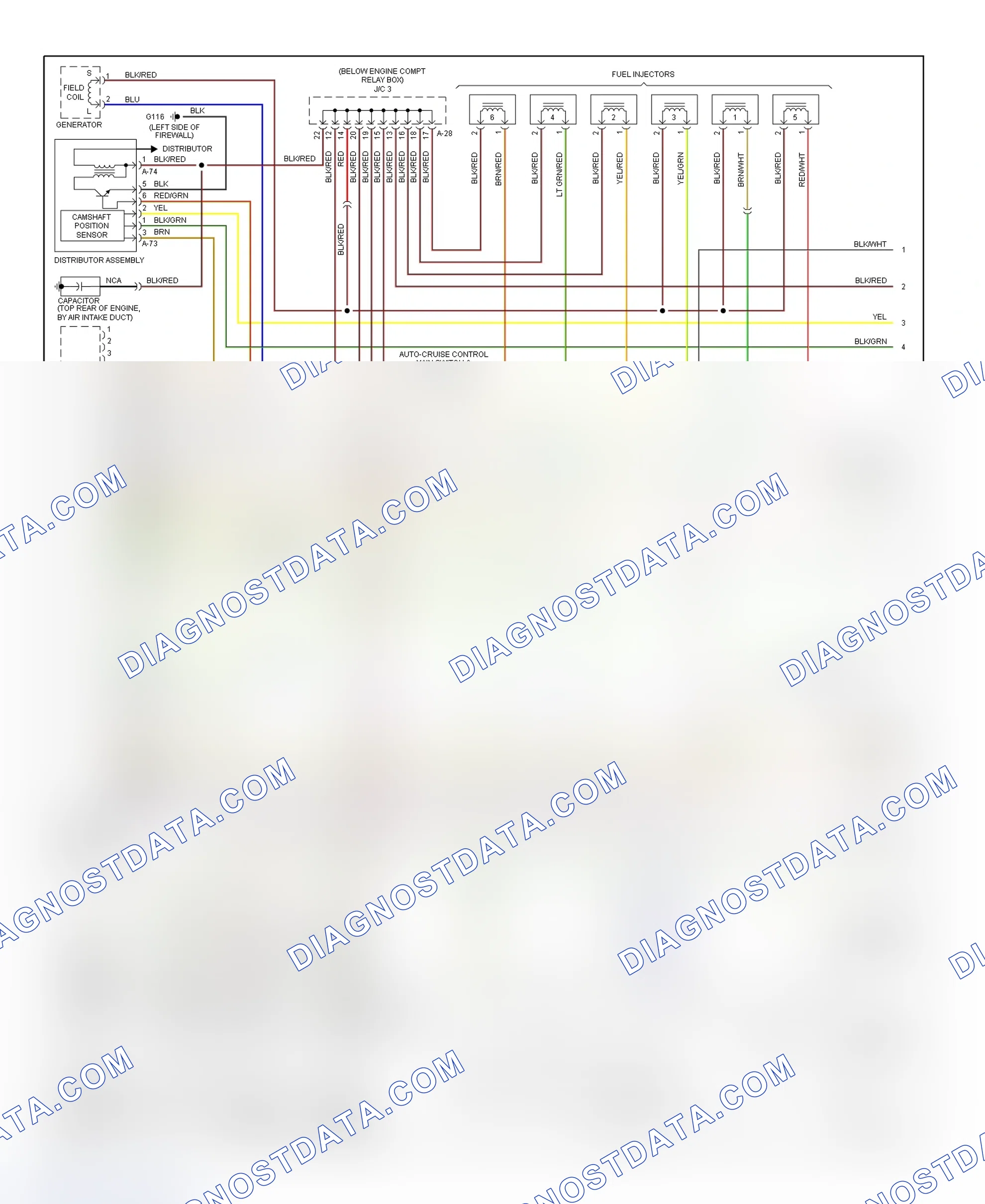 Scheme 4: PCM Wiring Diagram (Avenger & Sebring Coupe - 2.5L - 1 Of 3)