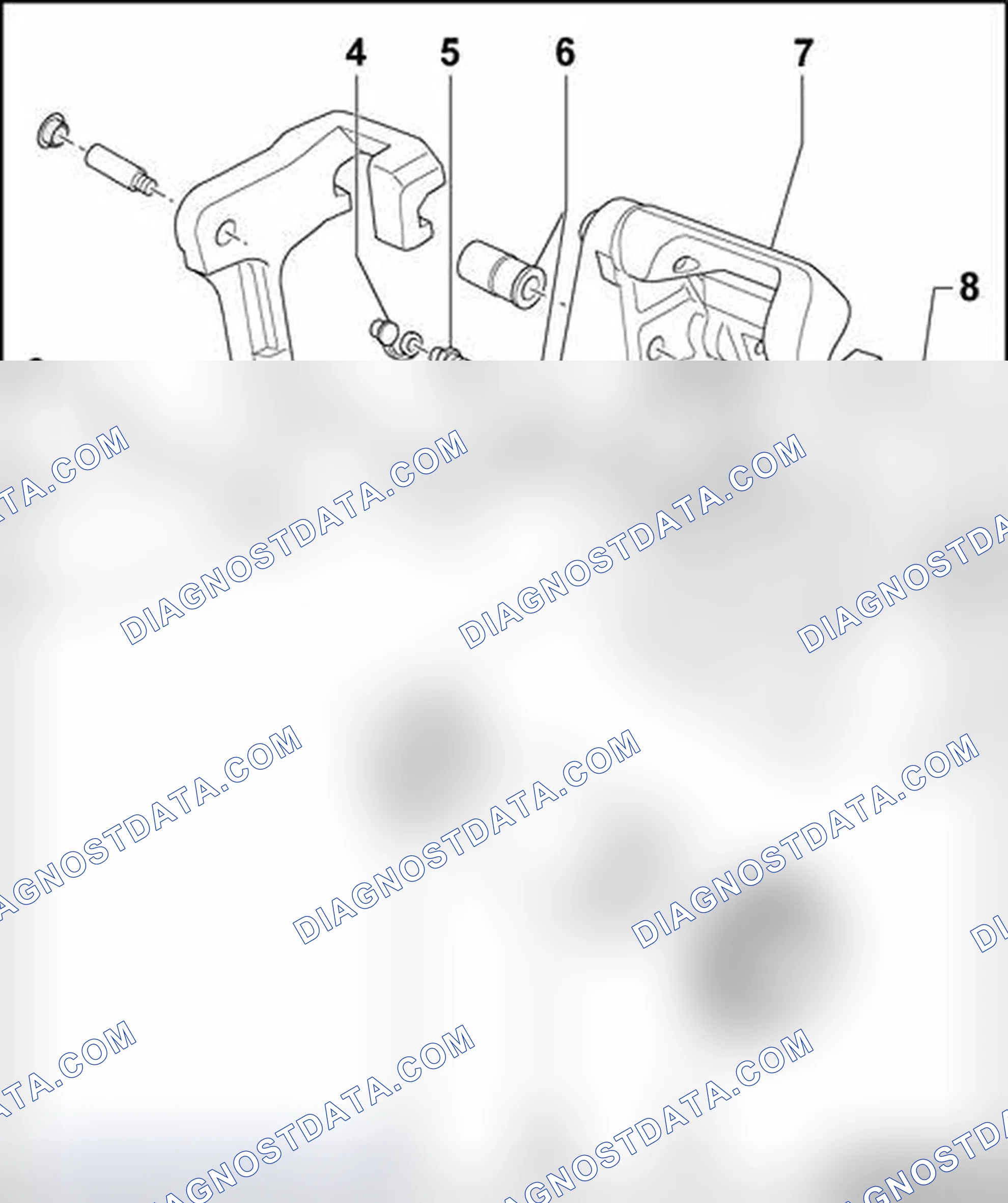 Scheme 126: Brake caliper, servicing