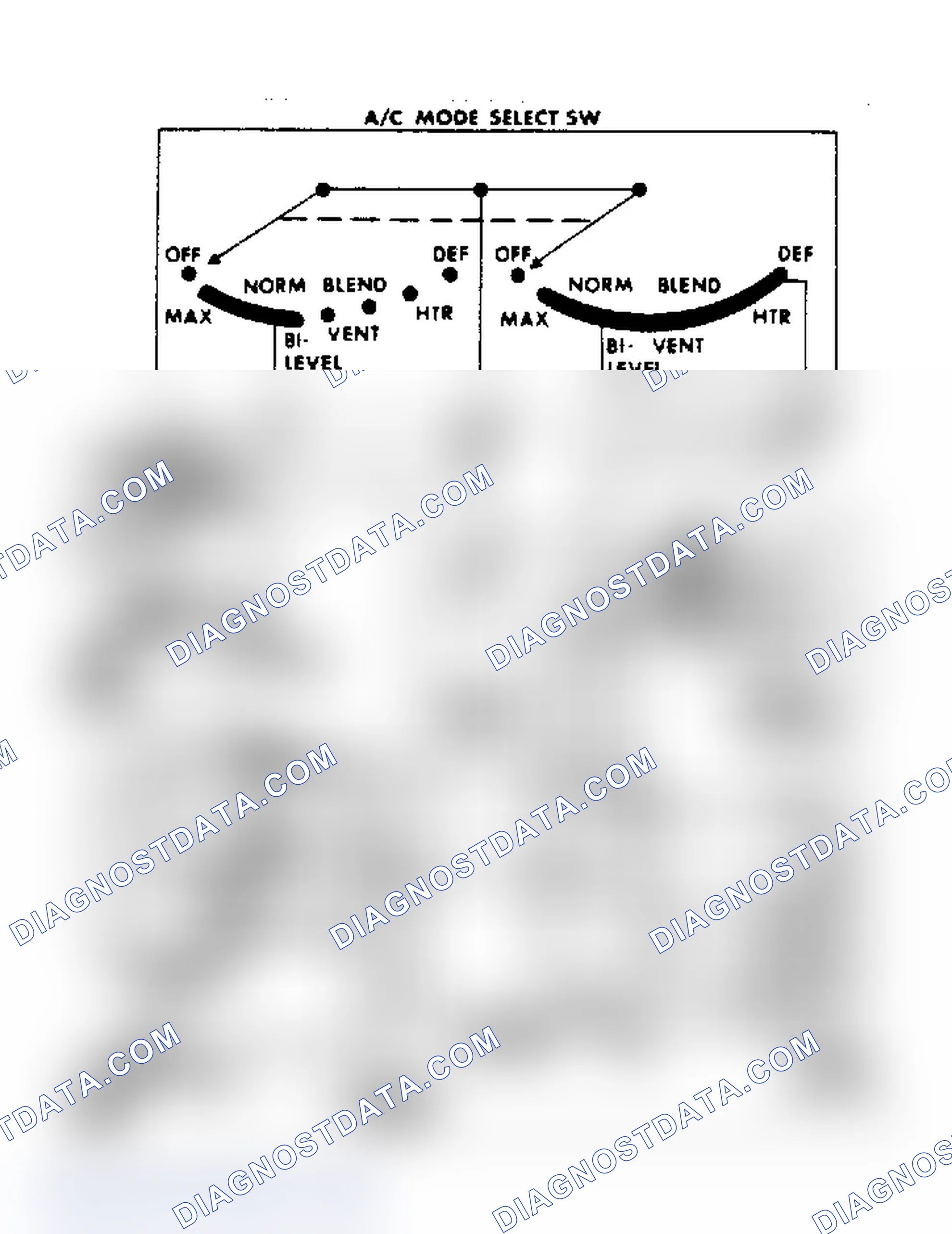 Scheme 14: Manual A/C-Heater Wiring Diagram ("M" Series - V6)