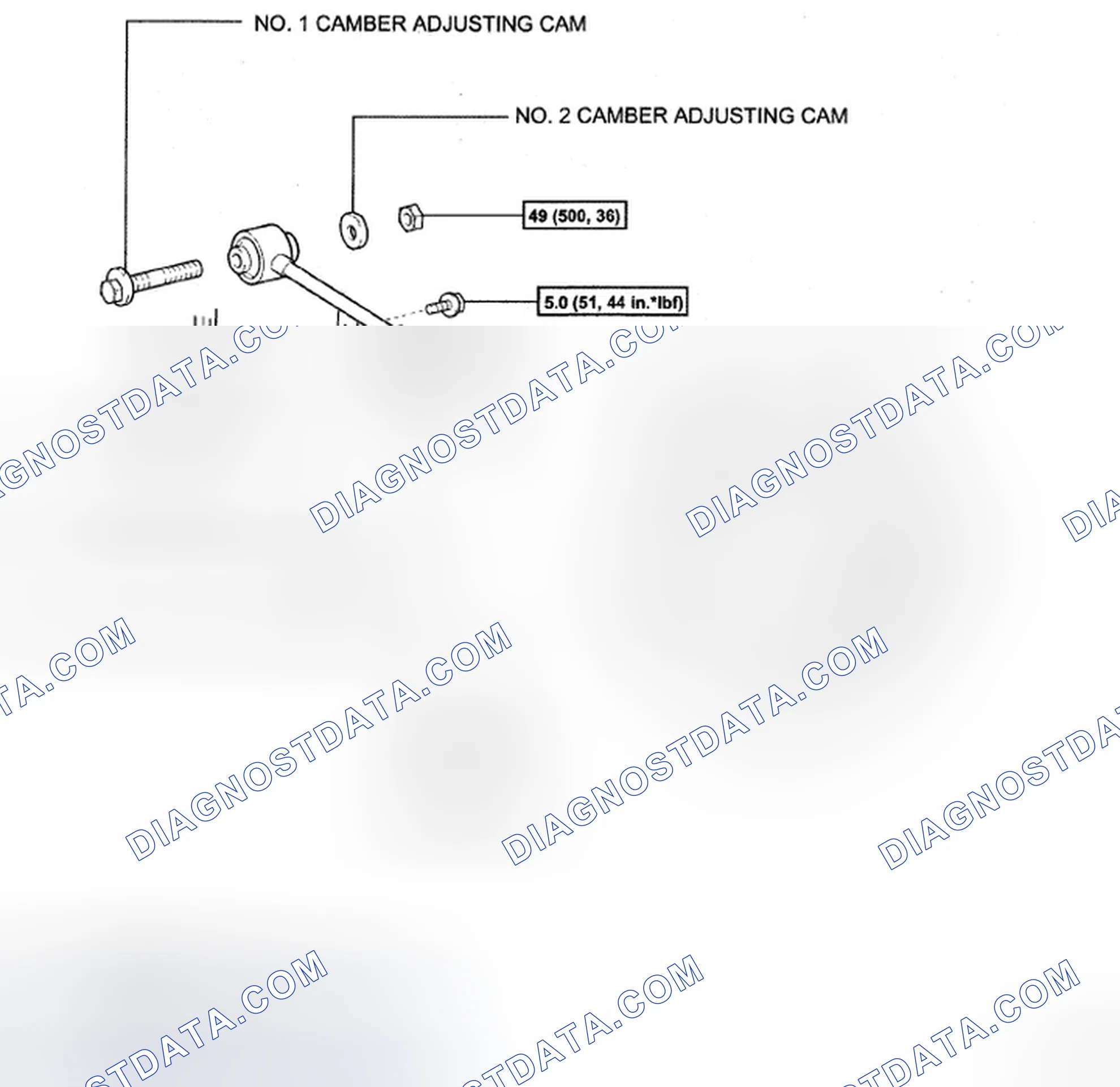Scheme 77: Identifying Toe Control Link Components With Torque Specifications