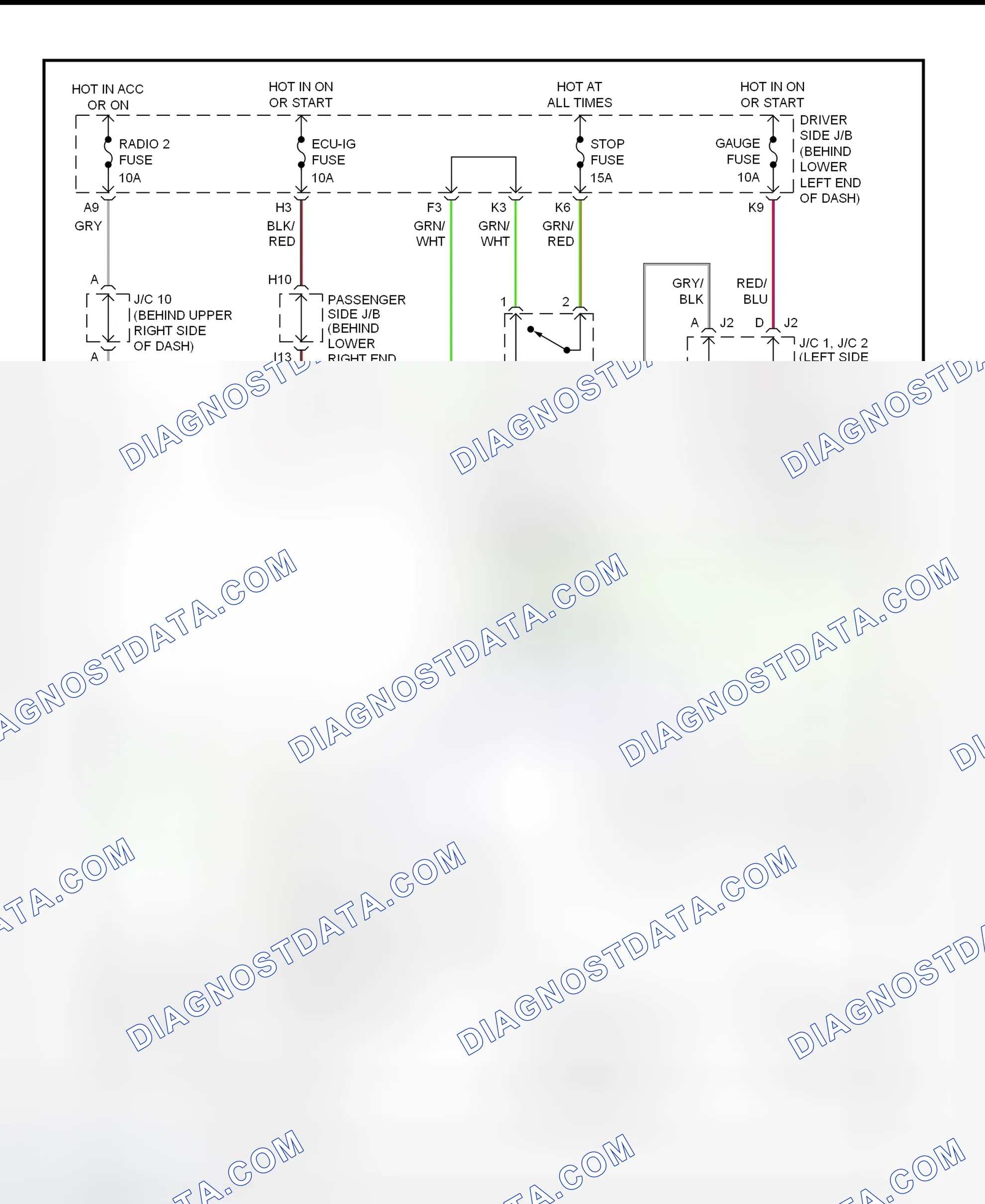 Scheme 218: Shift Interlock System Wiring Diagram (2002 - Lexus IS300)
