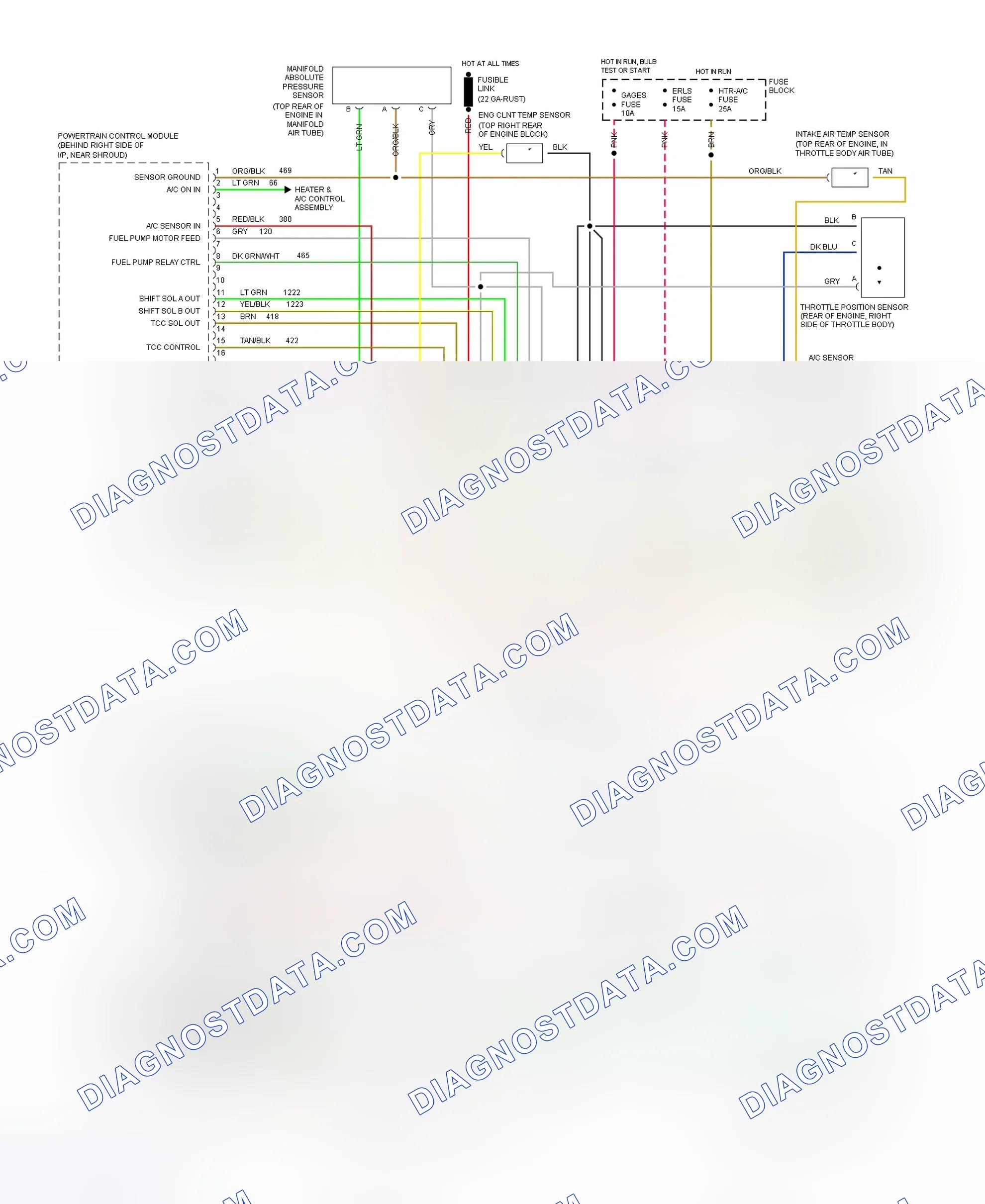 Scheme 146: 3.1L (VIN M) PCM Wiring Diagram (All Models - 1 Of 2)