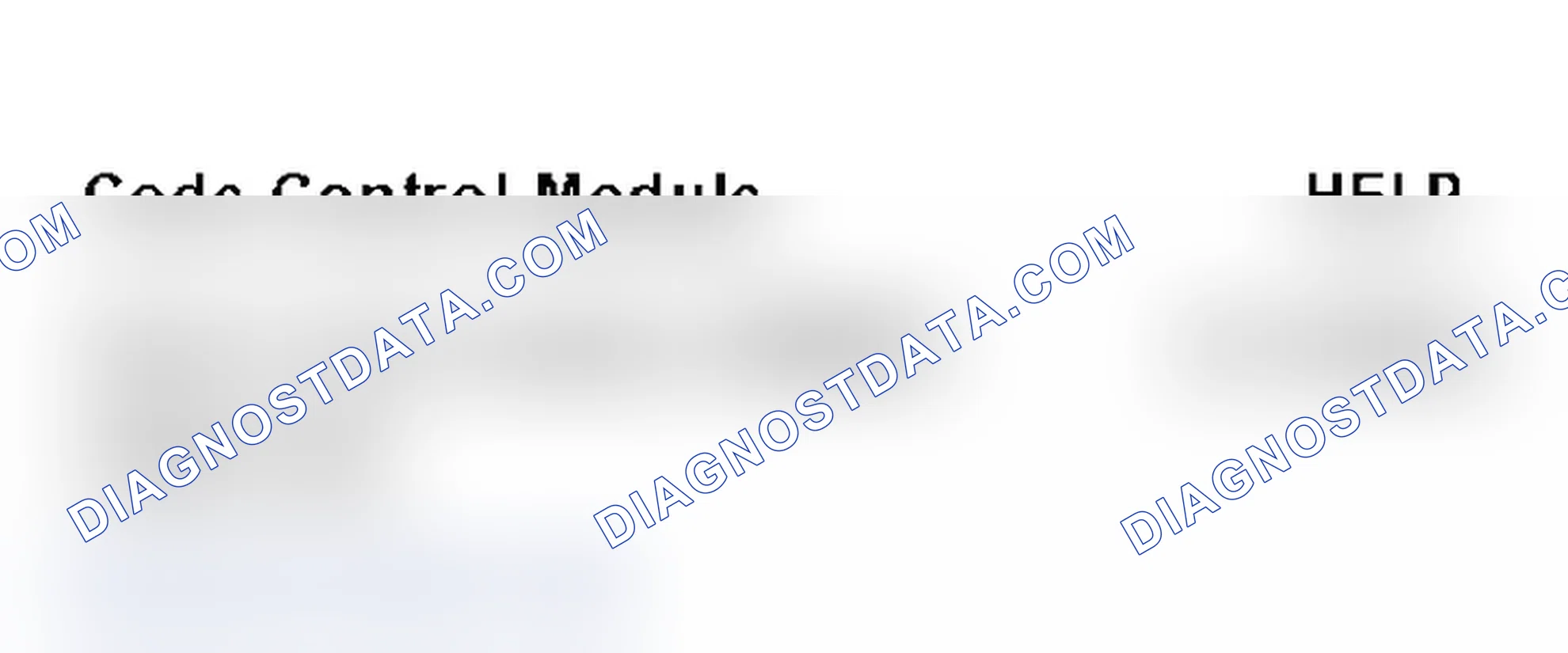 Scheme 8: VAG Scan Tool Display - Code Control Module, Scan Tool Function 07 (2 Of 5)
