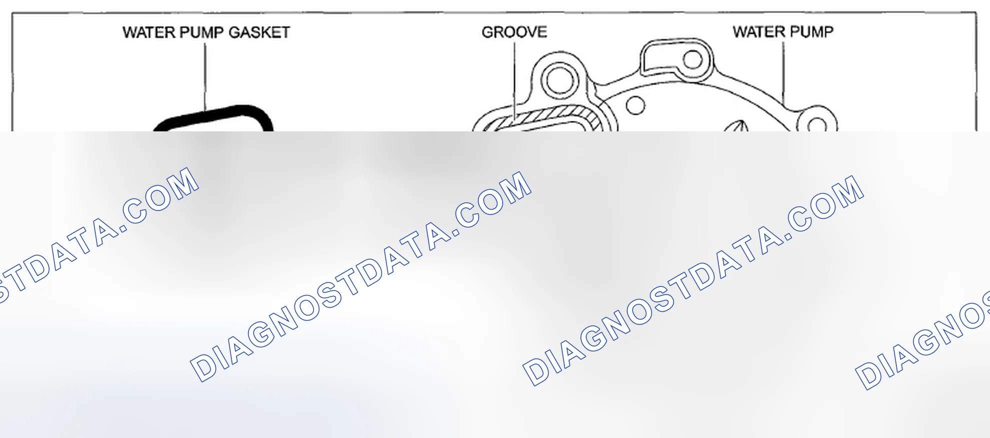 Scheme 24: Inserting New Water Pump Gasket Into Water Pump Groove