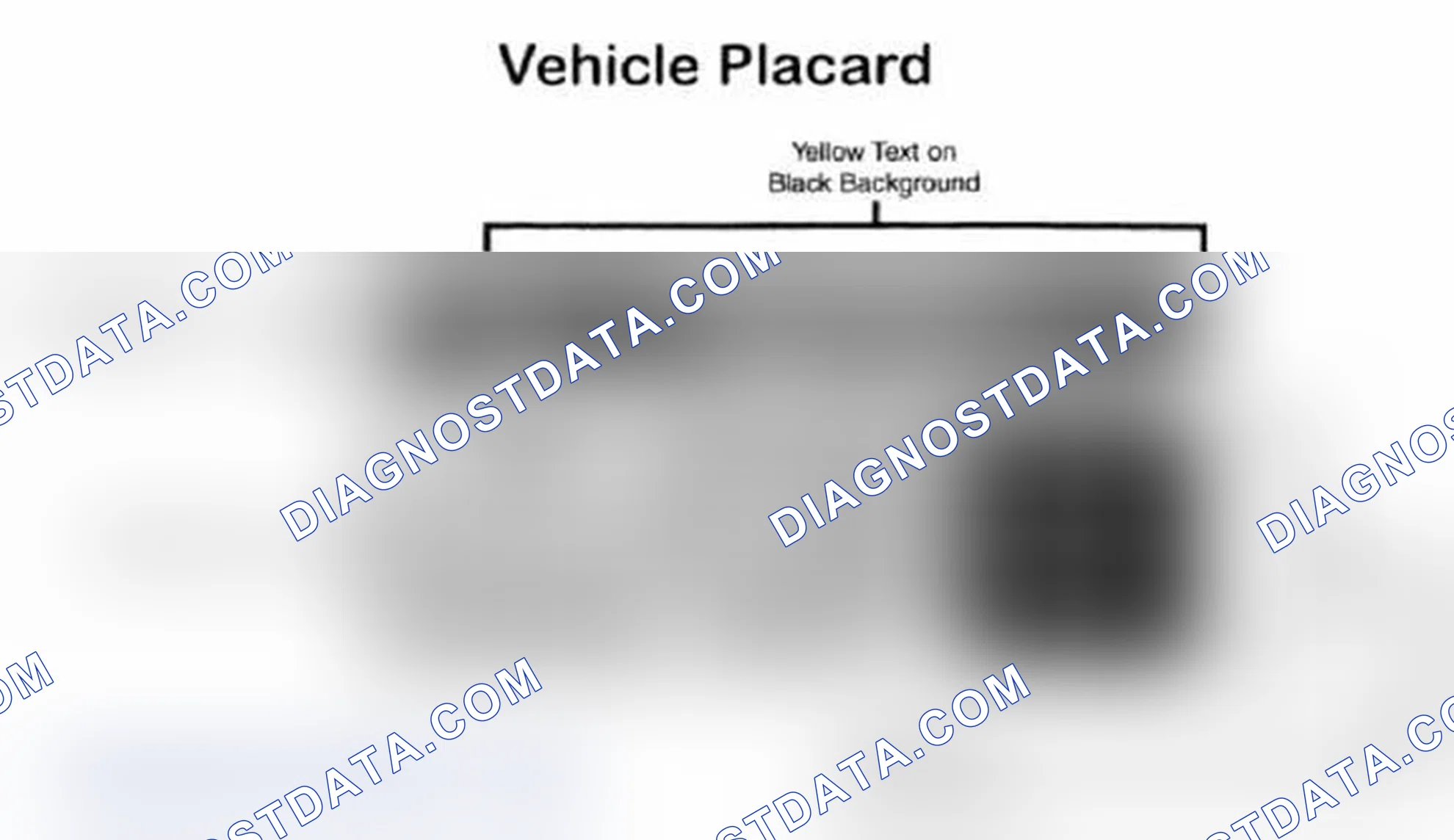 Scheme 28: Vehicle Tire Placard - Typical