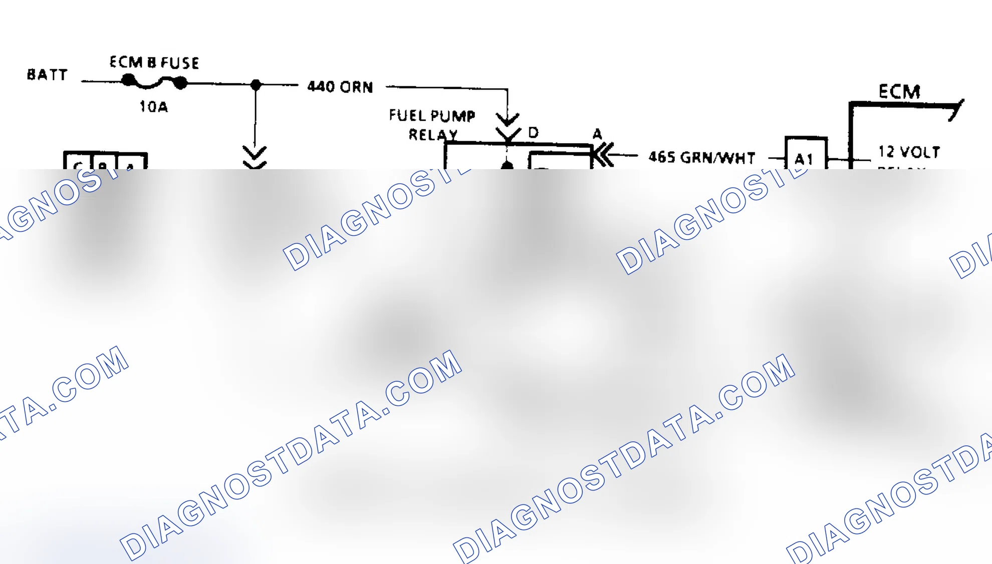 Scheme 114: Code 54, Fuel Pump Schematic (Astro, Safari & "S/T" Series)