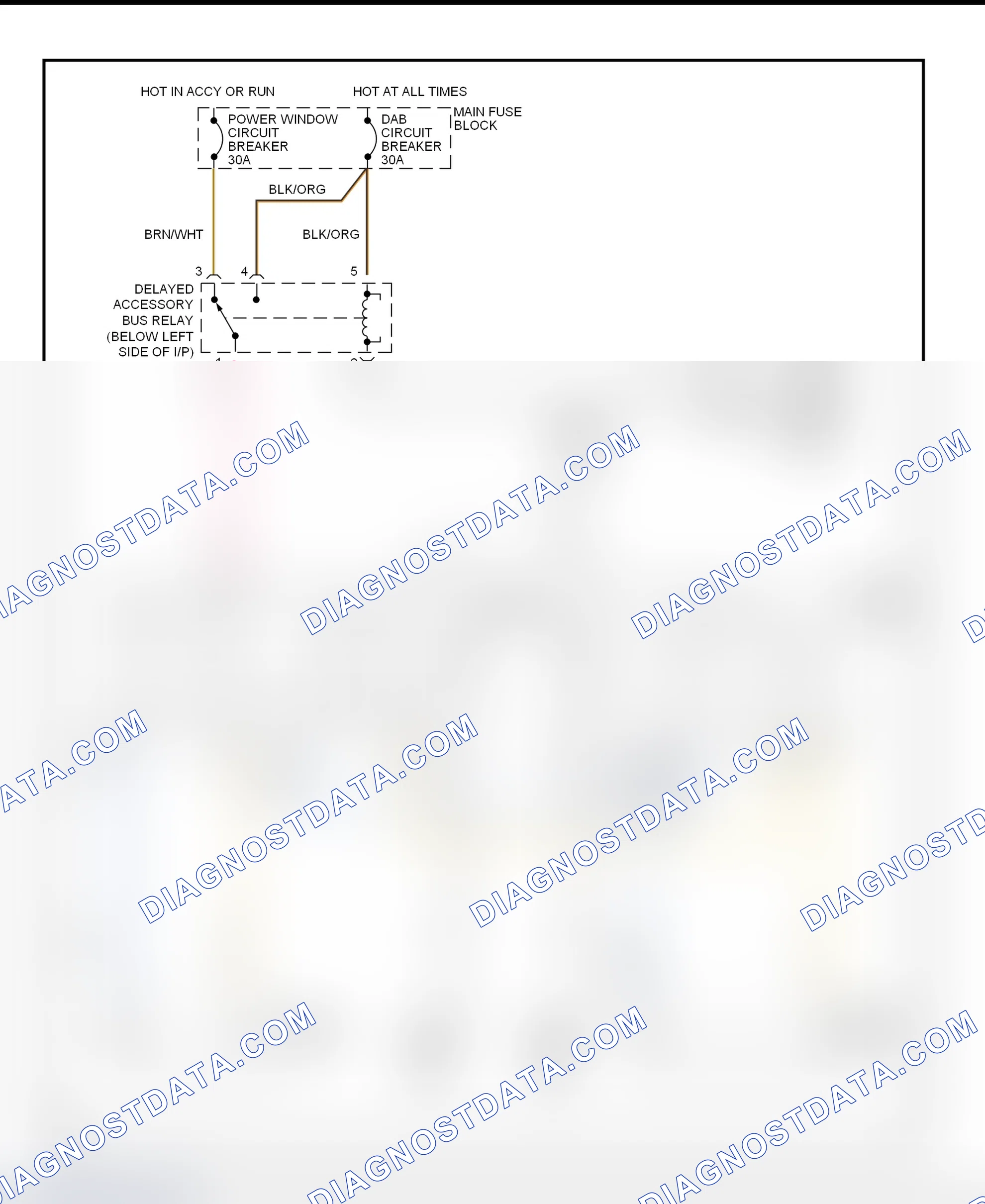 Fig. 4: Power Windows Wiring Diagram