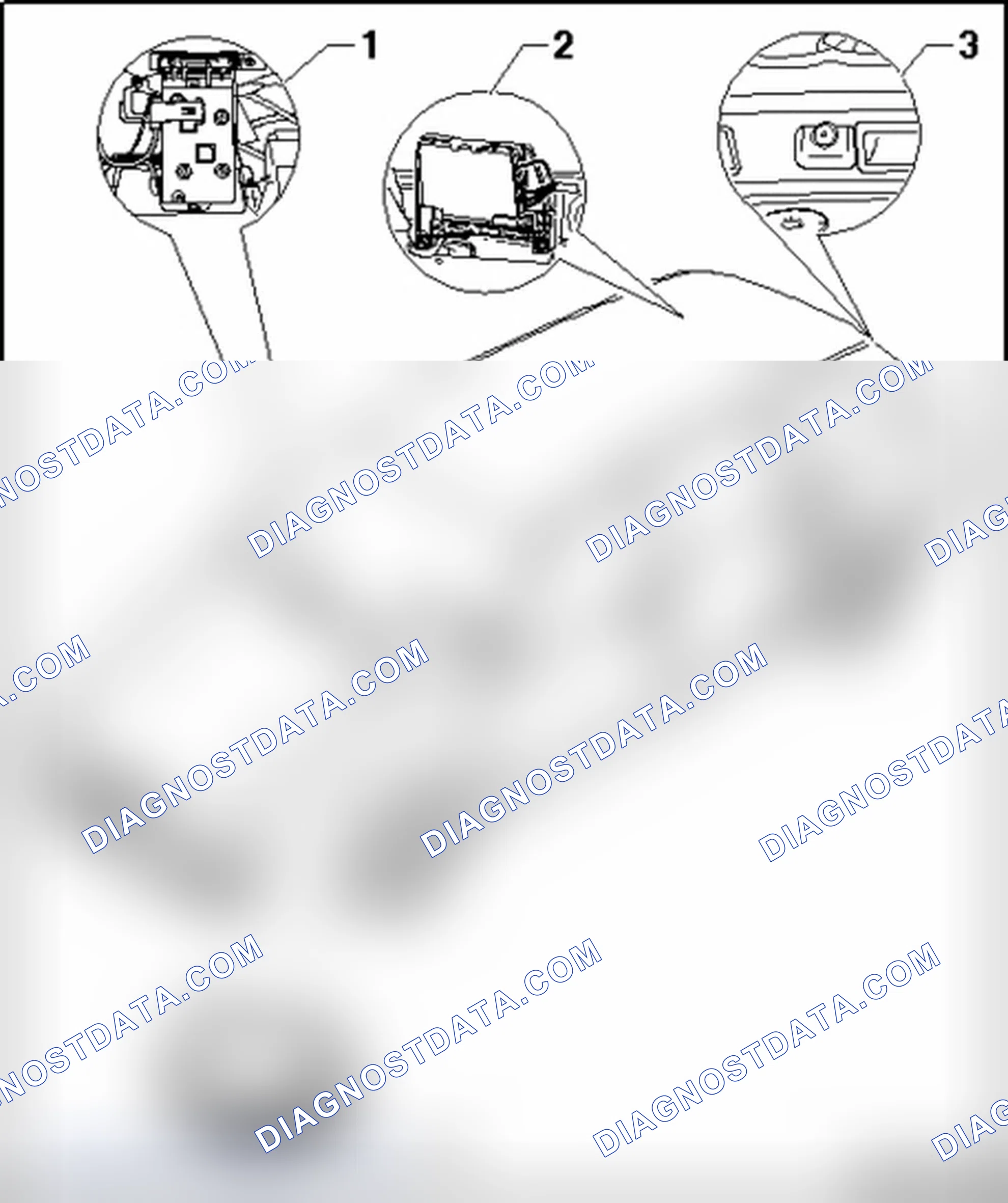 Scheme 136: Component locations, Avant
