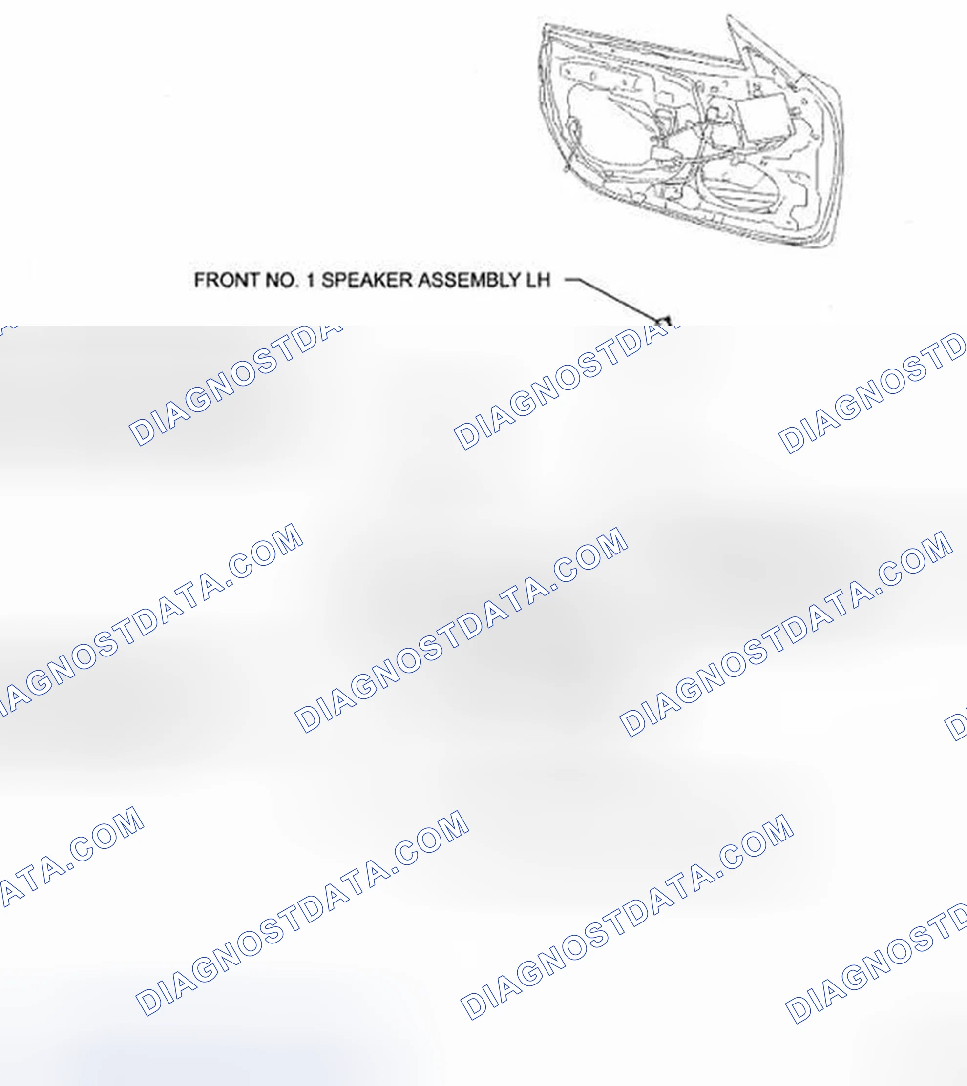 Scheme 129: Identifying Front No. 1 Speaker Components