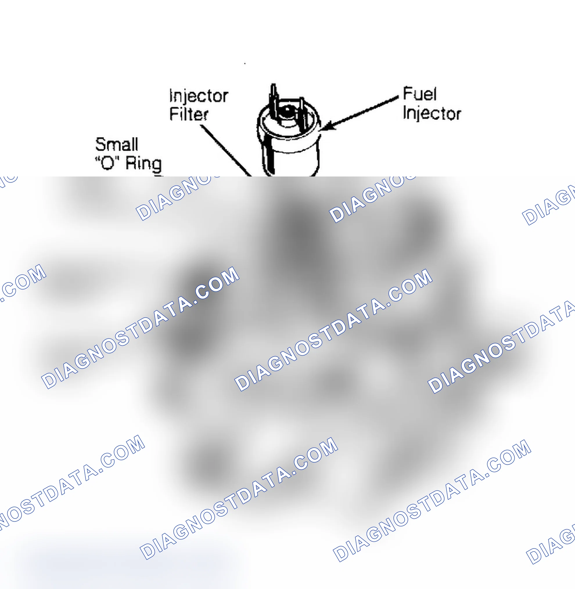 Scheme 43: Fuel Injector Installation Lubricate "O" rings with automatic transmission fluid.