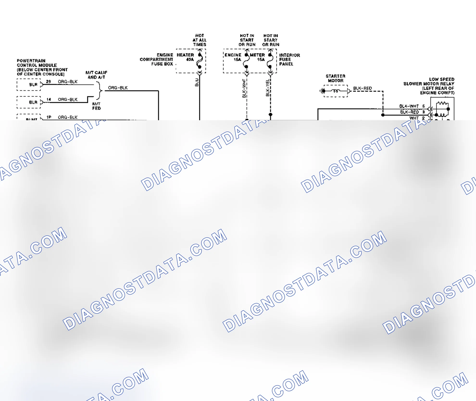 Scheme 448: Code 72 Schematic ("C" & "K" Series Diesel) VSS Circuit Loss Transmission Output Signal