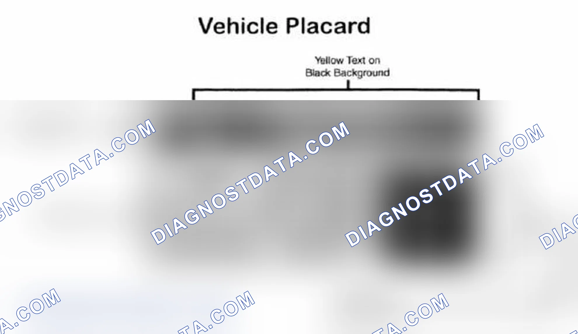 Scheme 5: Vehicle Tire Placard - Typical