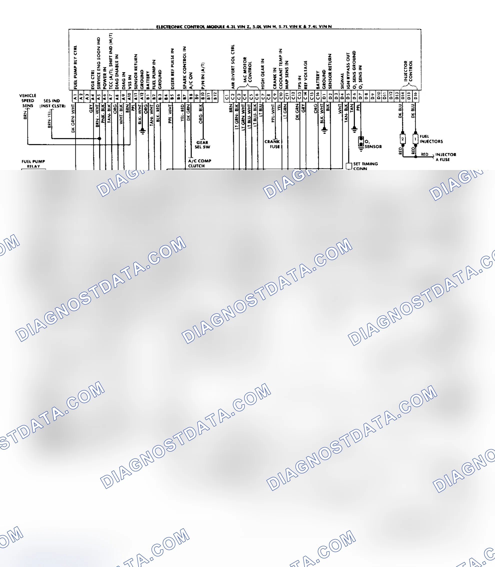 Scheme 159: "C/K" Series (4.3L, 5.0L, 5.7L & 7.4L) Wiring Diagram