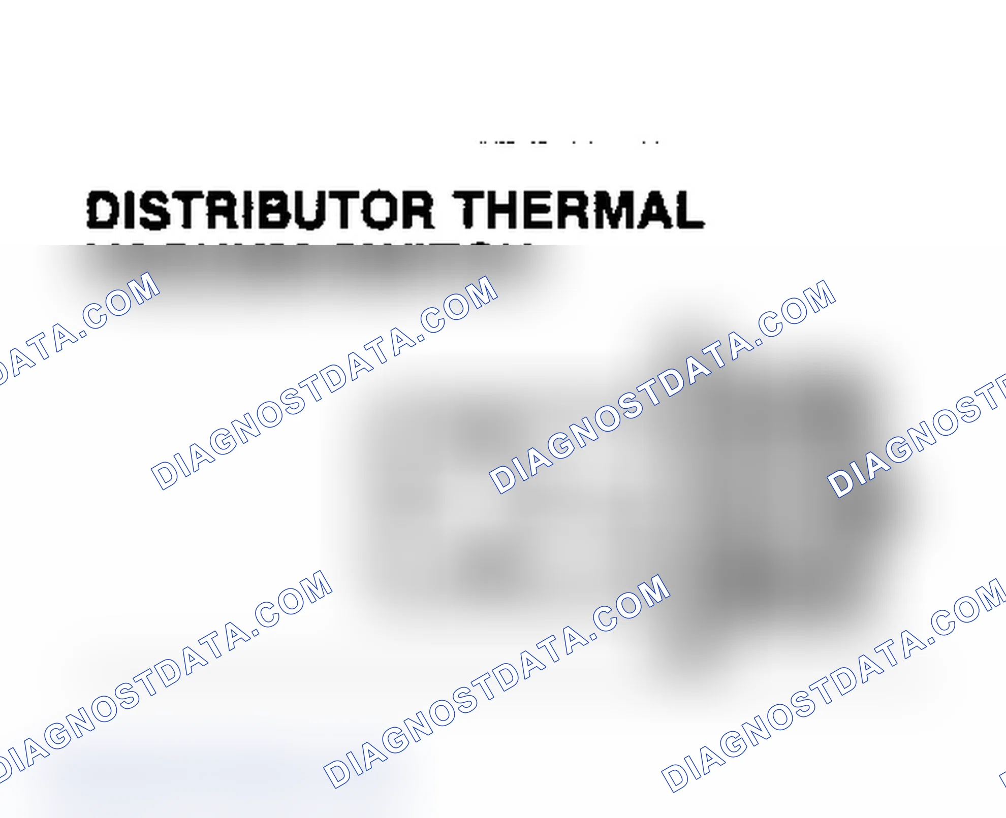Scheme 8: DISTRIBUTOR THERMAL VACUUM SWITCH