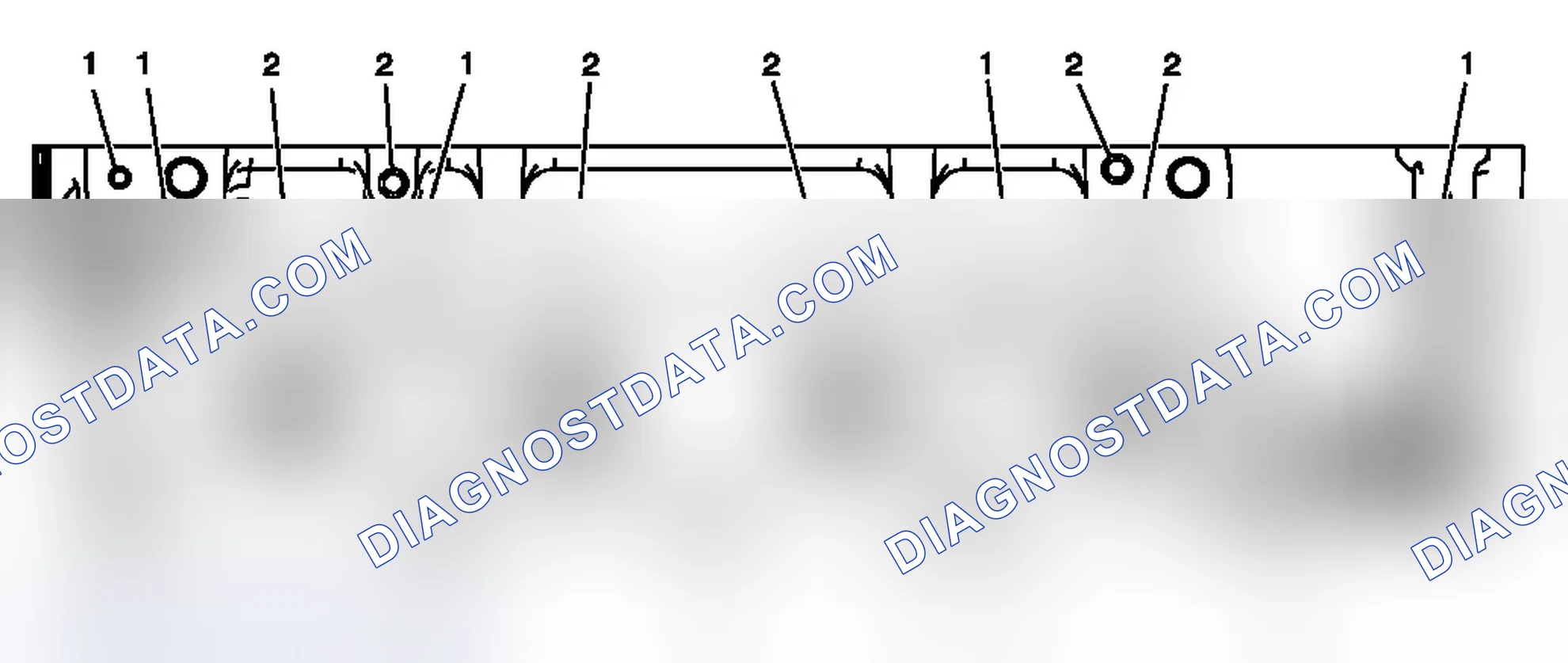 Scheme 28: Cylinder Head - Exhaust Manifold Deck View