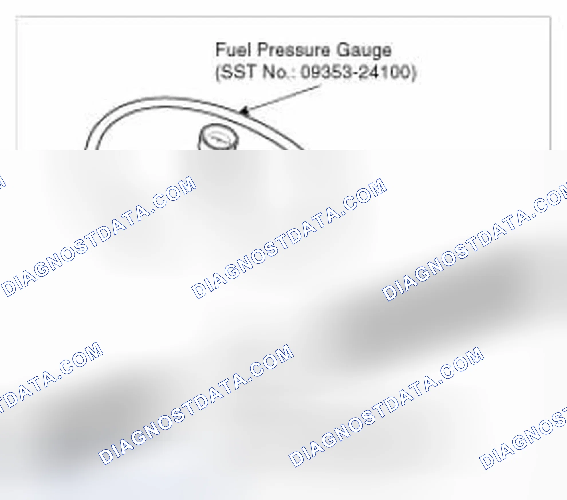 Scheme 3: Fuel Pressure Test (Low pressure system)