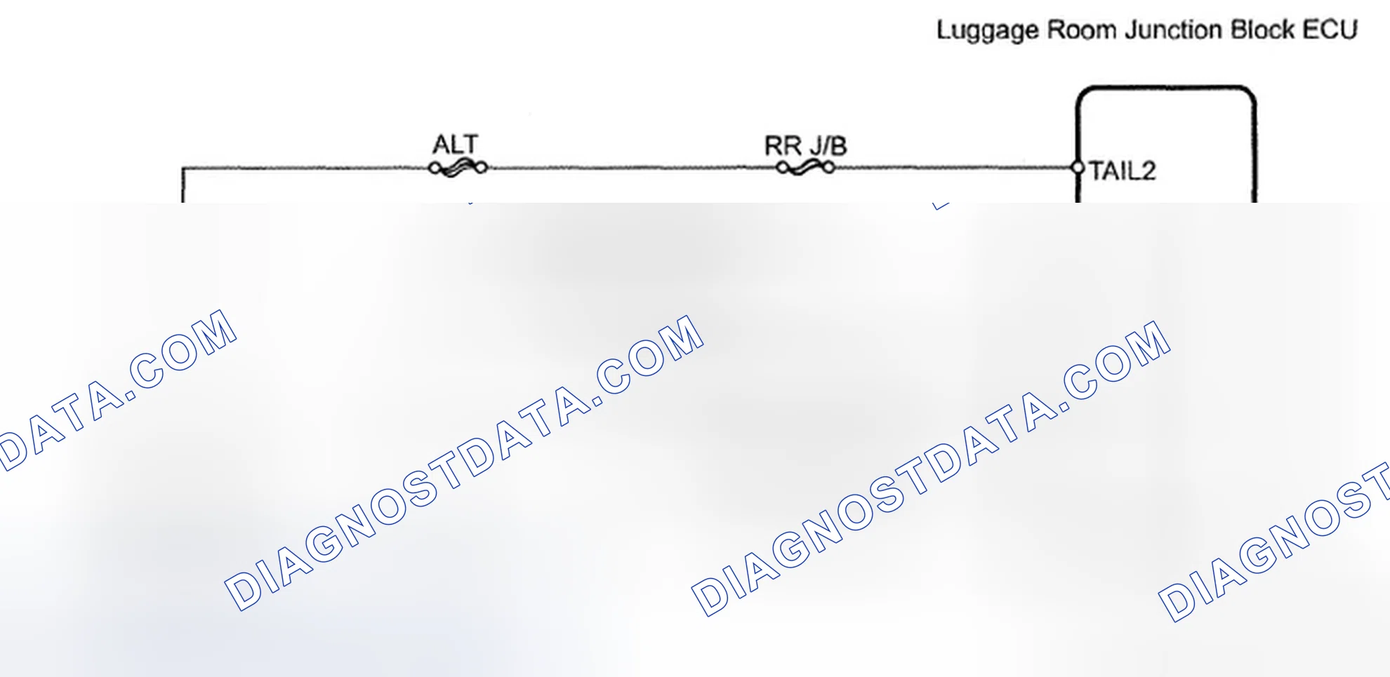 Scheme 104: Rear Side Marker Light - Wiring Diagram