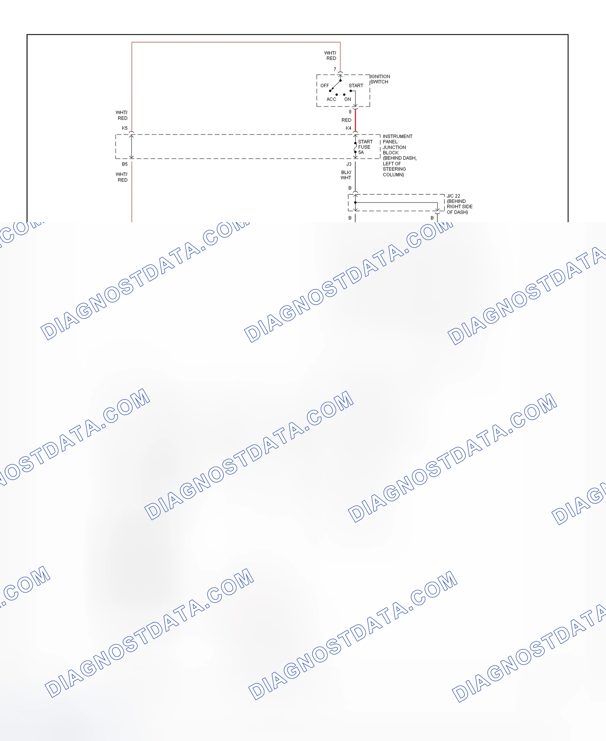 Fig. 20: Starting System Wiring Diagram (Camry - 2.2L CNG)