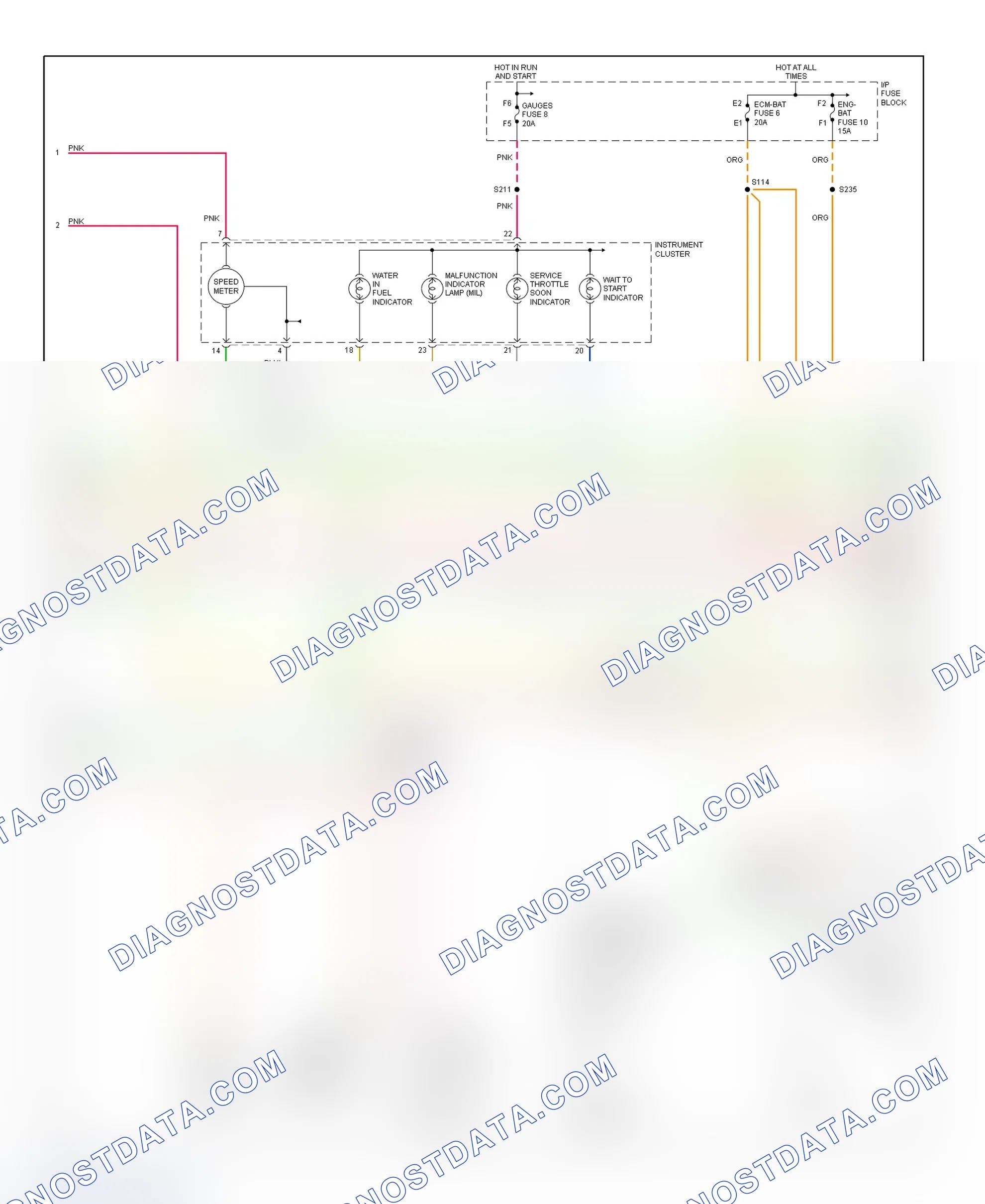 Scheme 104: PCM Wiring Diagram (Forward Control - Motorhome Chassis - 6.5L - 3 Of 4)