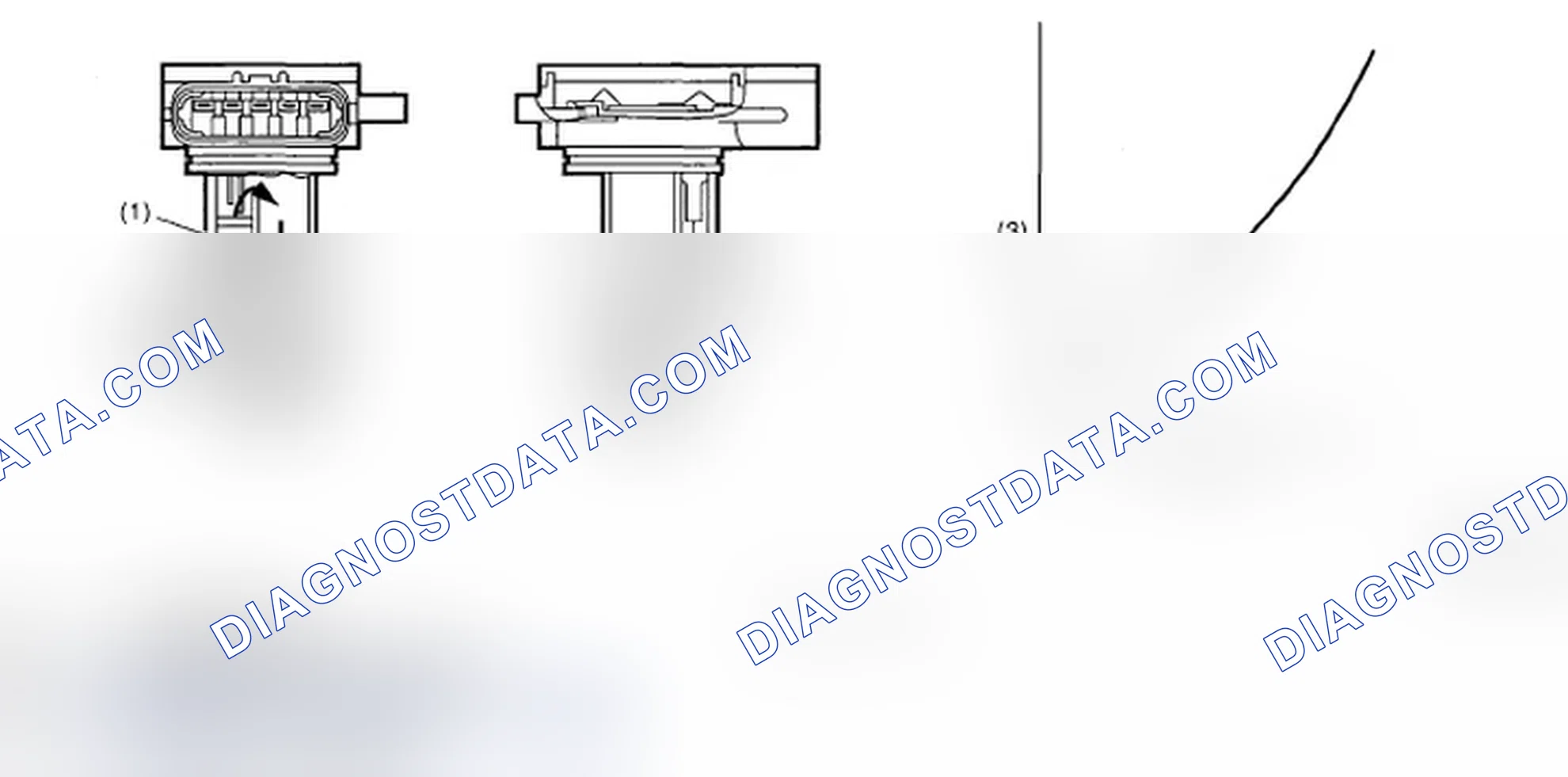 Scheme 223: Air Flow Sensor Output Voltage Graph