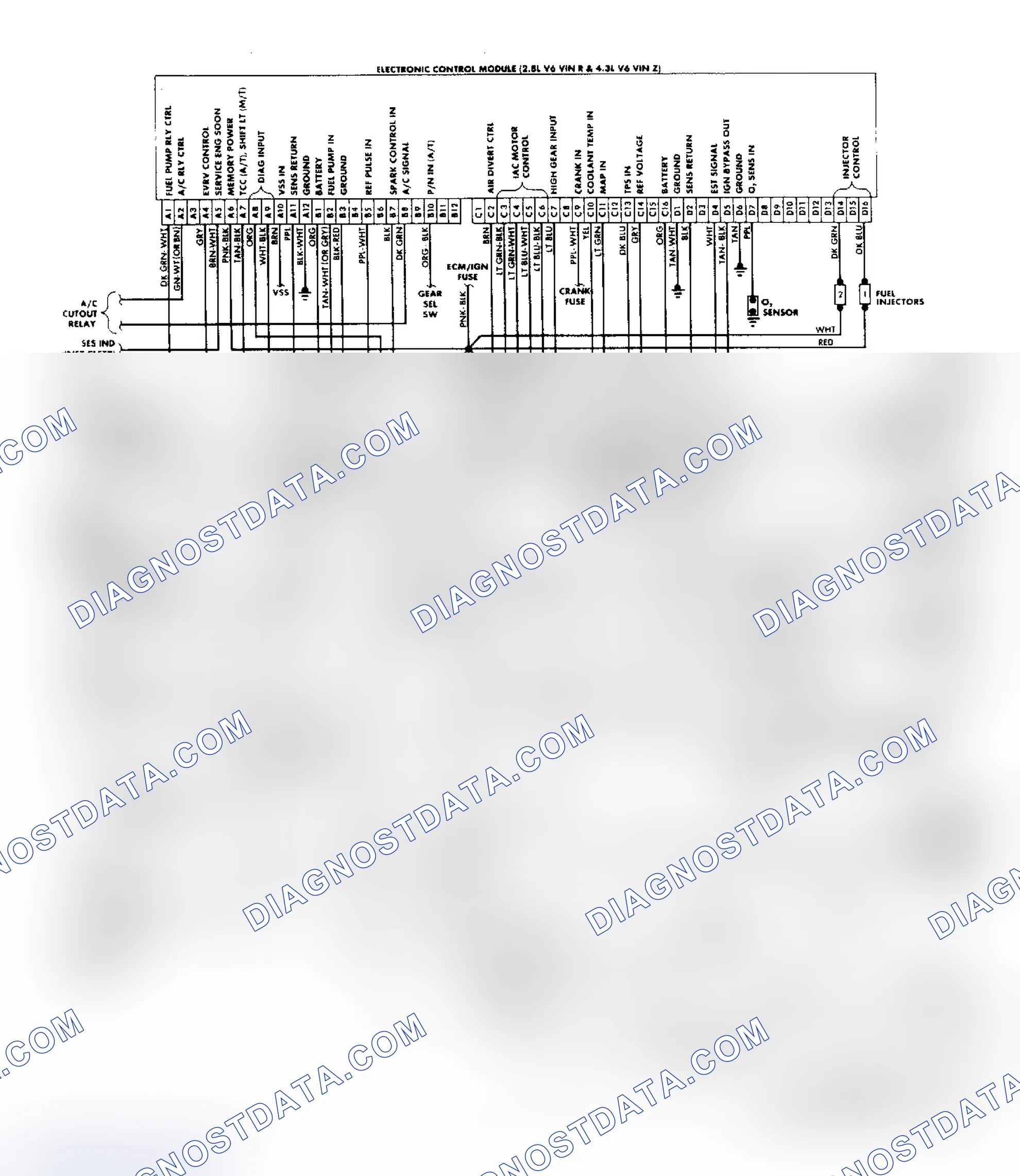 Scheme 179: "S/T" Series (2.8L & 4.3L) Wiring Diagram