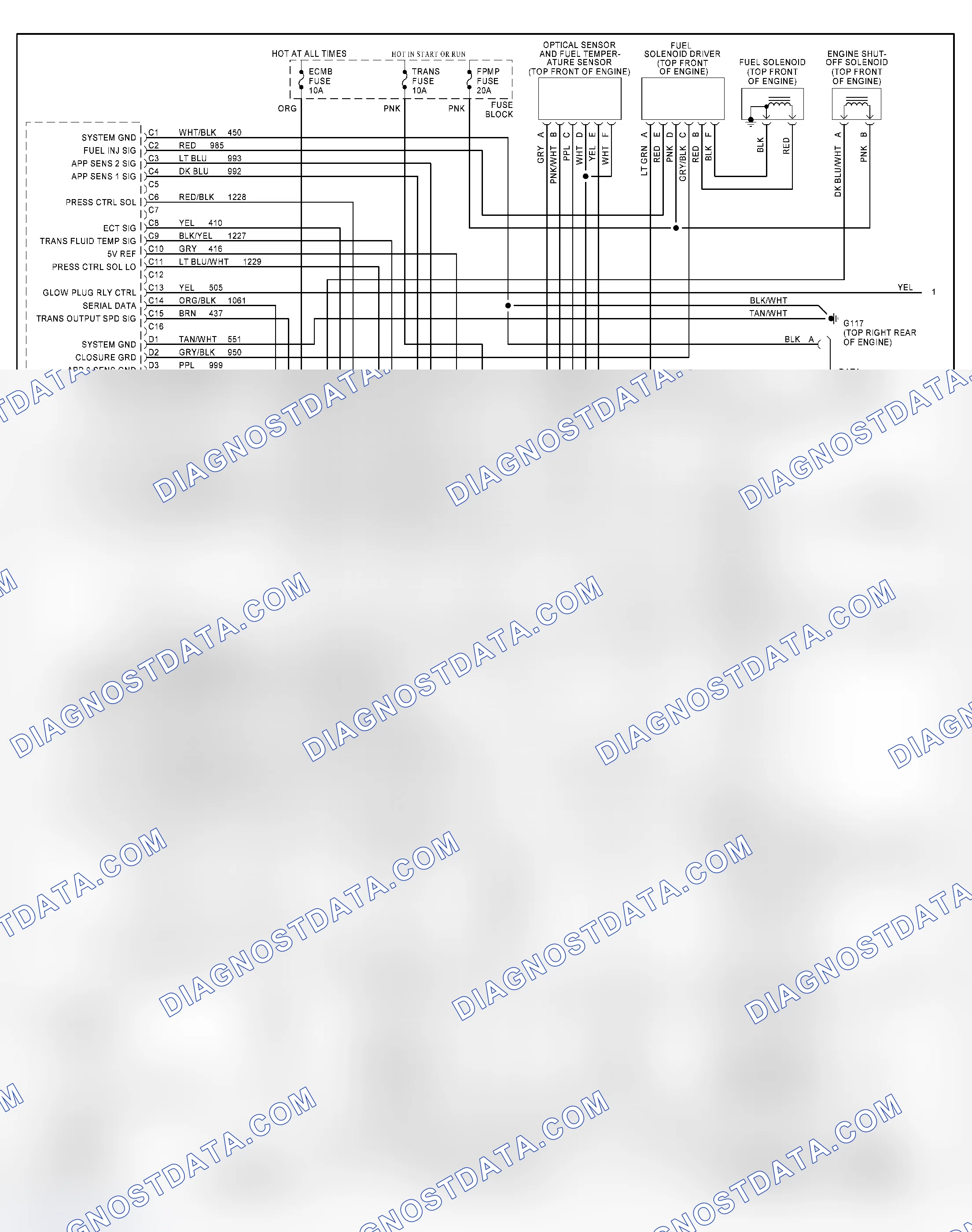 Scheme 270: Wiring Diagram (Van - VIN P With 4L60-E - 1 Of 2)