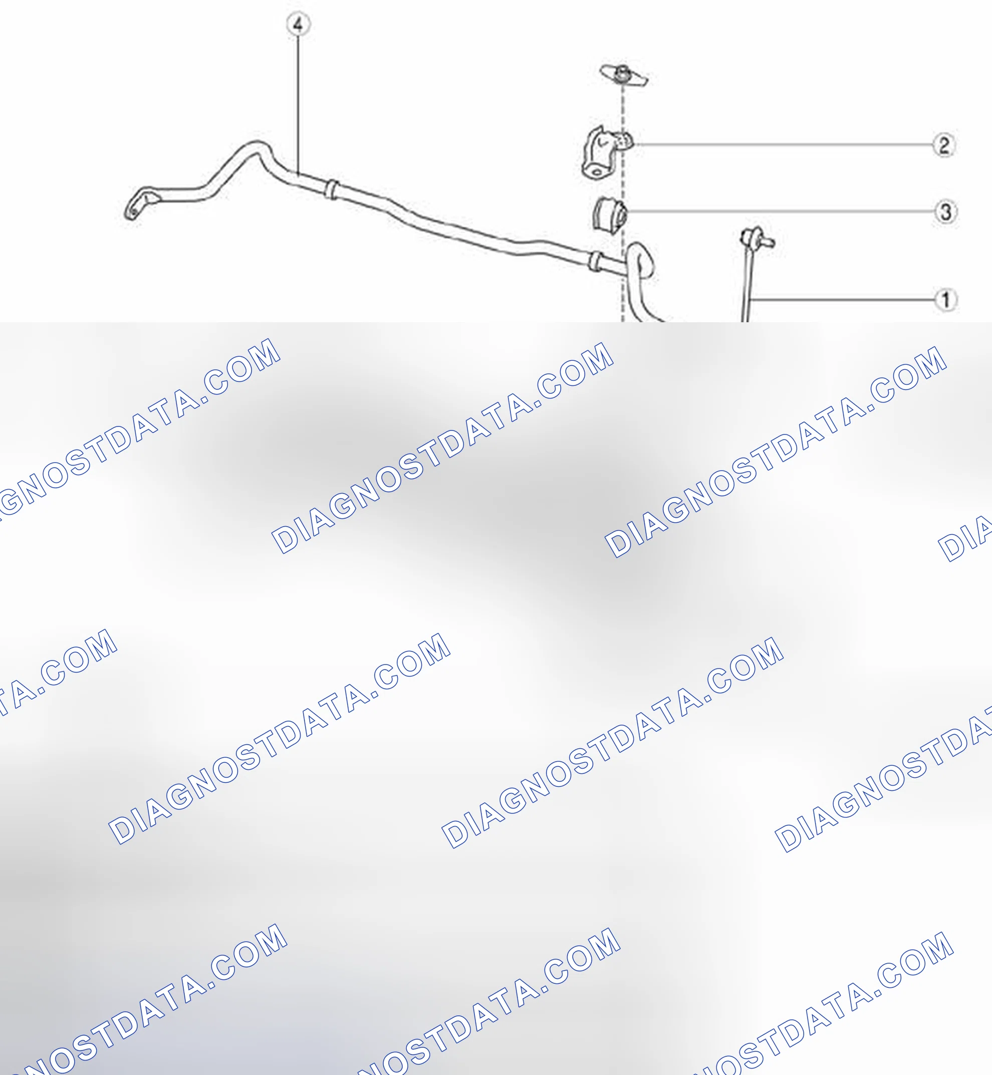 Scheme 19: Exploded View Of Front Stabilizer (MZR 2.0, SKYACTIV-G 2.0, MZR 2.5) With Torque Specifications