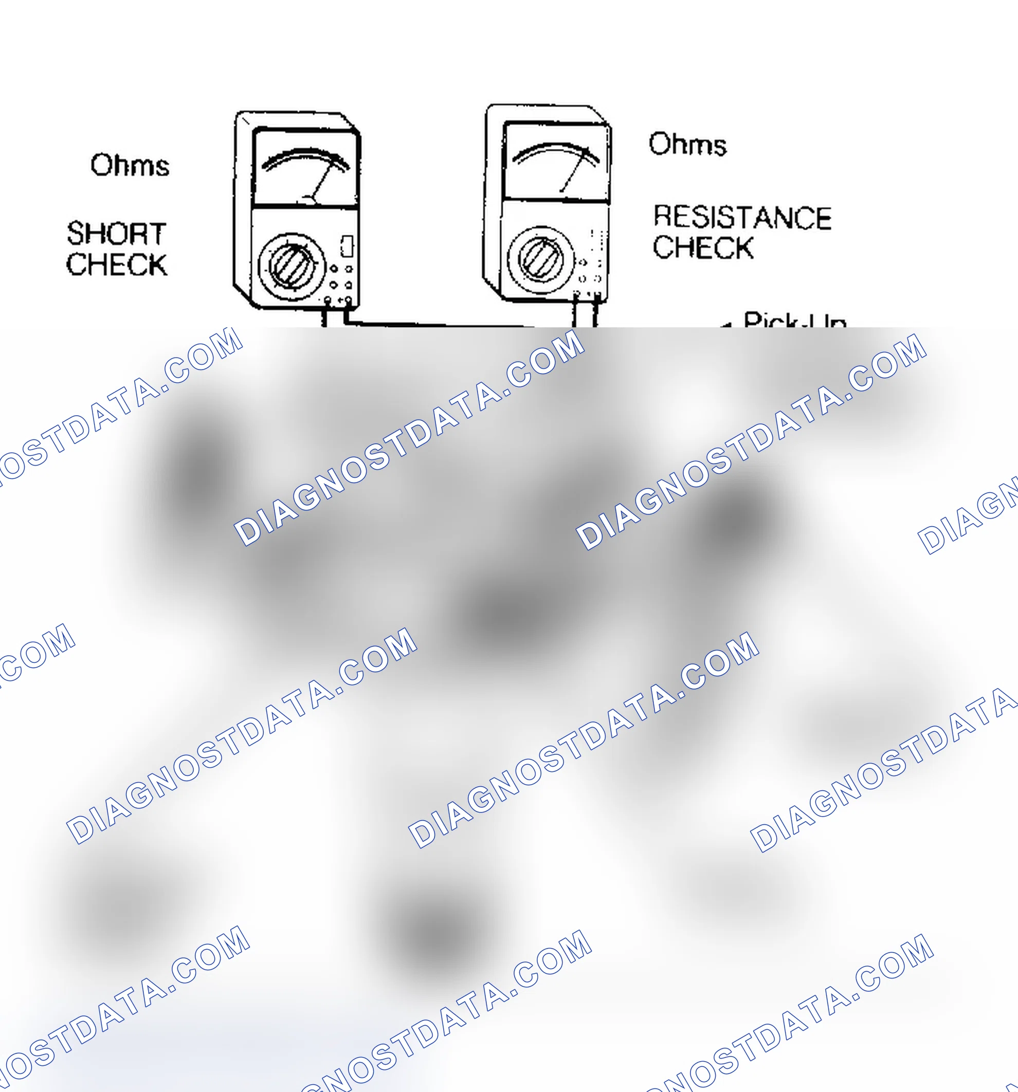 Scheme 18: Checking Distributor Pick-Up Coil Externally mounted ignition coil is shown.