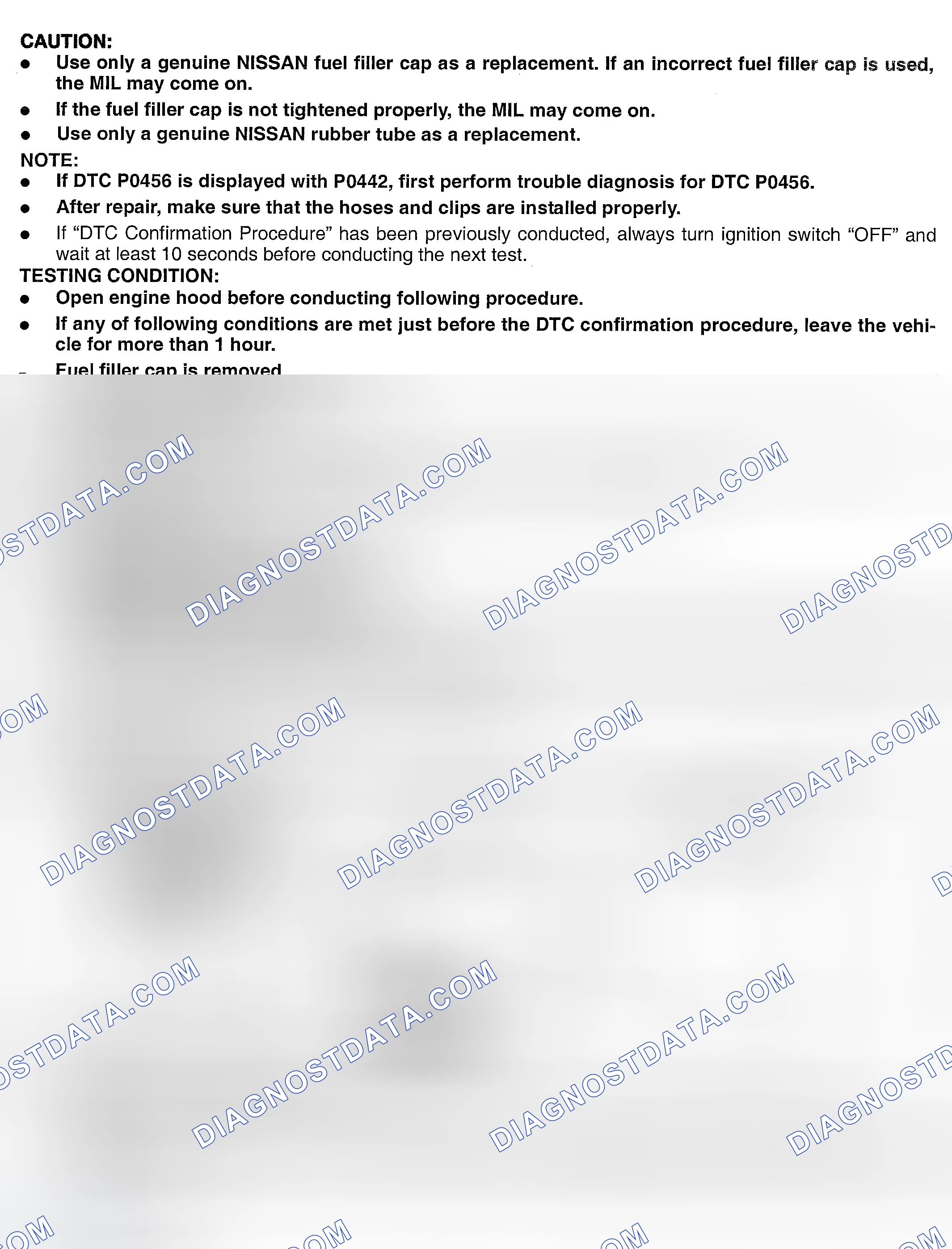 Scheme 462: DTC Confirmation Procedure