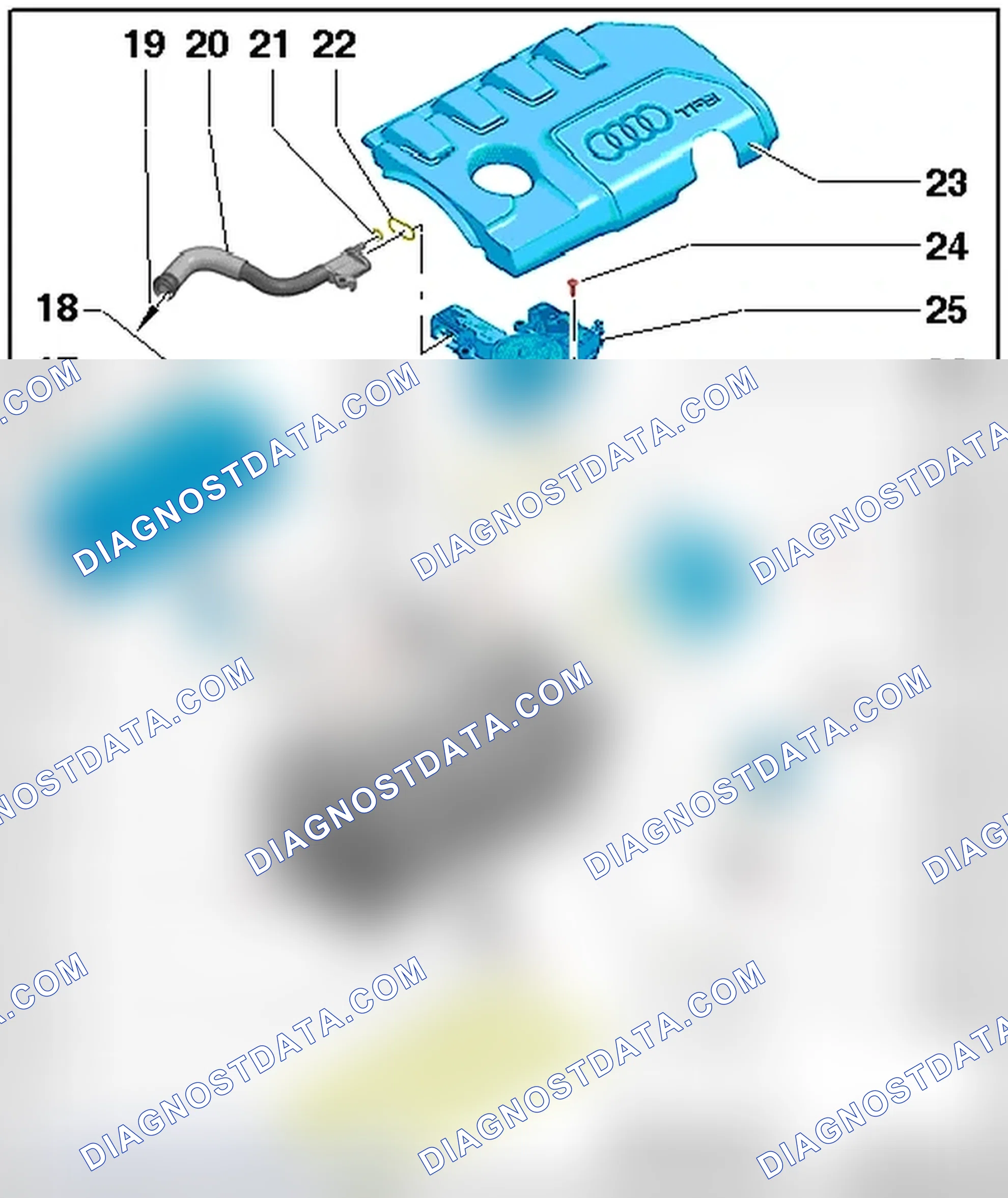 Scheme 379: CYLINDER HEAD OVERVIEW, WITH SCREWDRIVER ACCESS