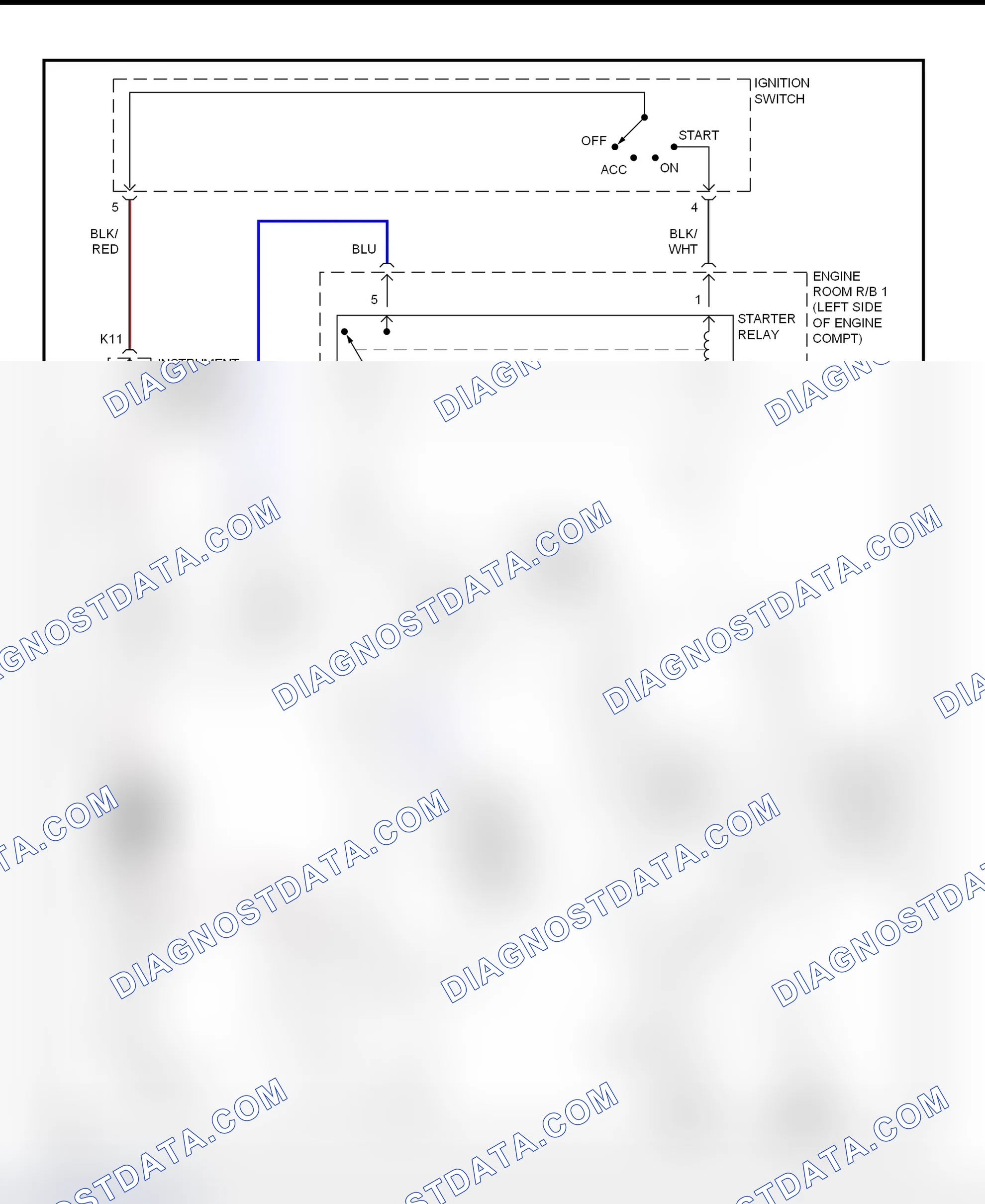 Fig. 22: Starting System Wiring Diagram (Celica)